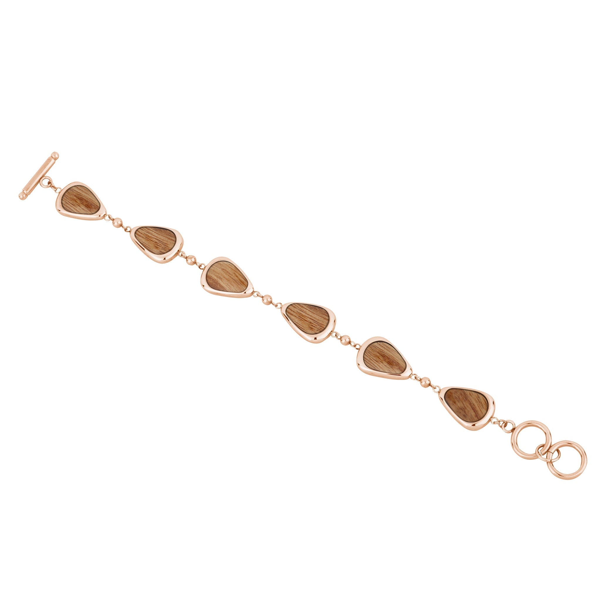 Gum Burl Drop Bracelet - Rose Gold