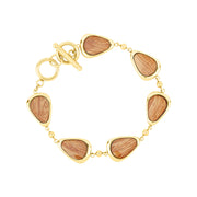Gum Burl Drop Bracelet - Yellow Gold