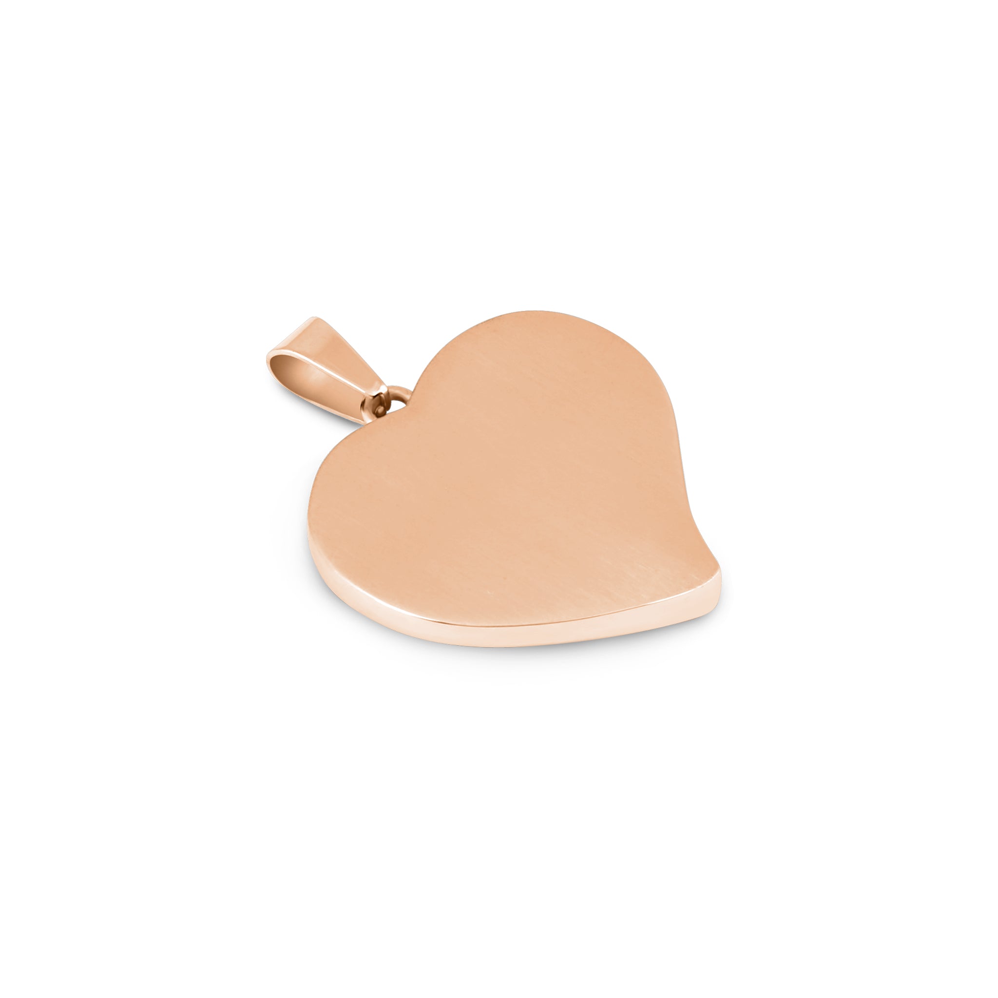 Gum Burl Heart Necklace - Rose Gold