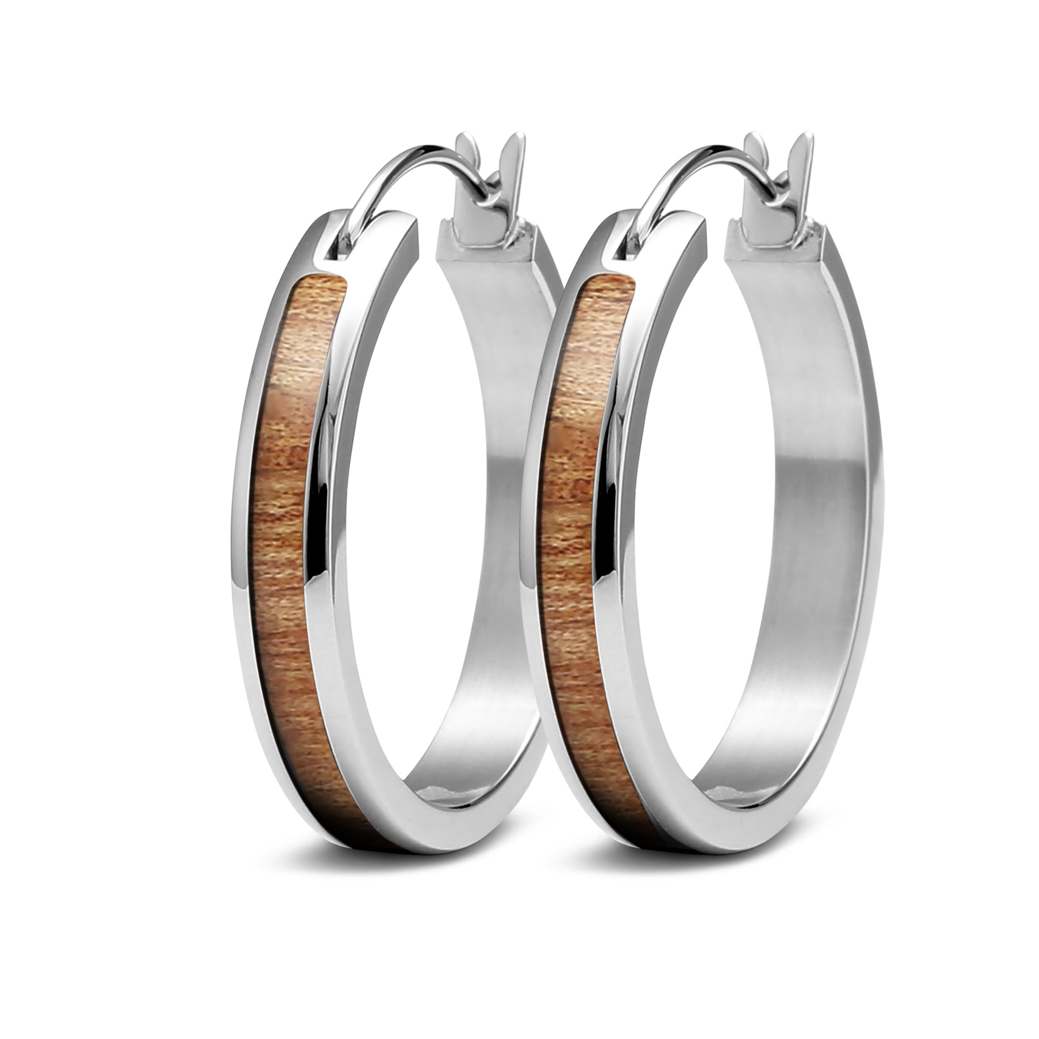 Gum Burl Hoop Earrings
