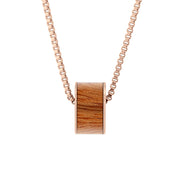 Gum Burl Wide Barrel - Rose Gold