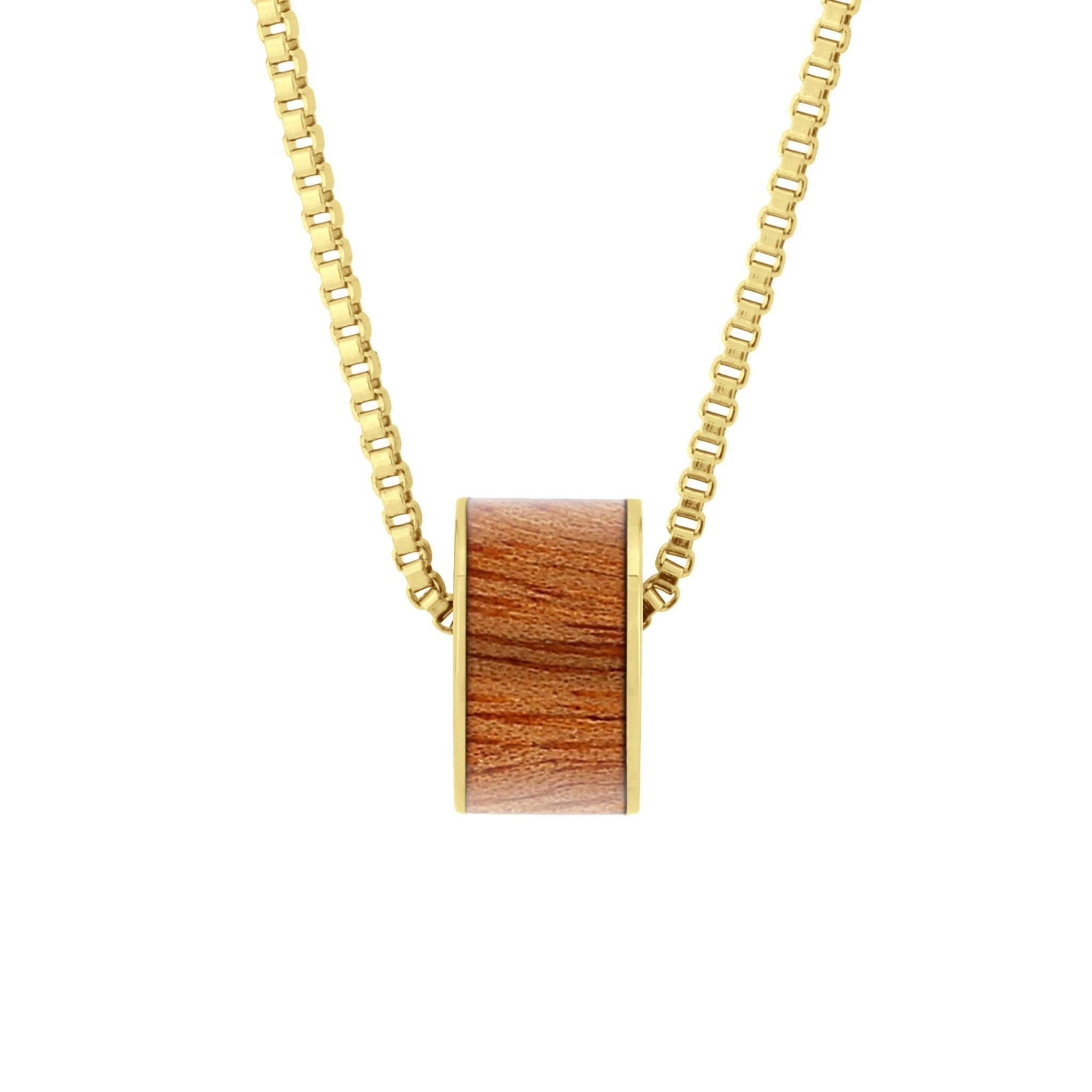 Gum Burl Wide Barrel - Yellow Gold