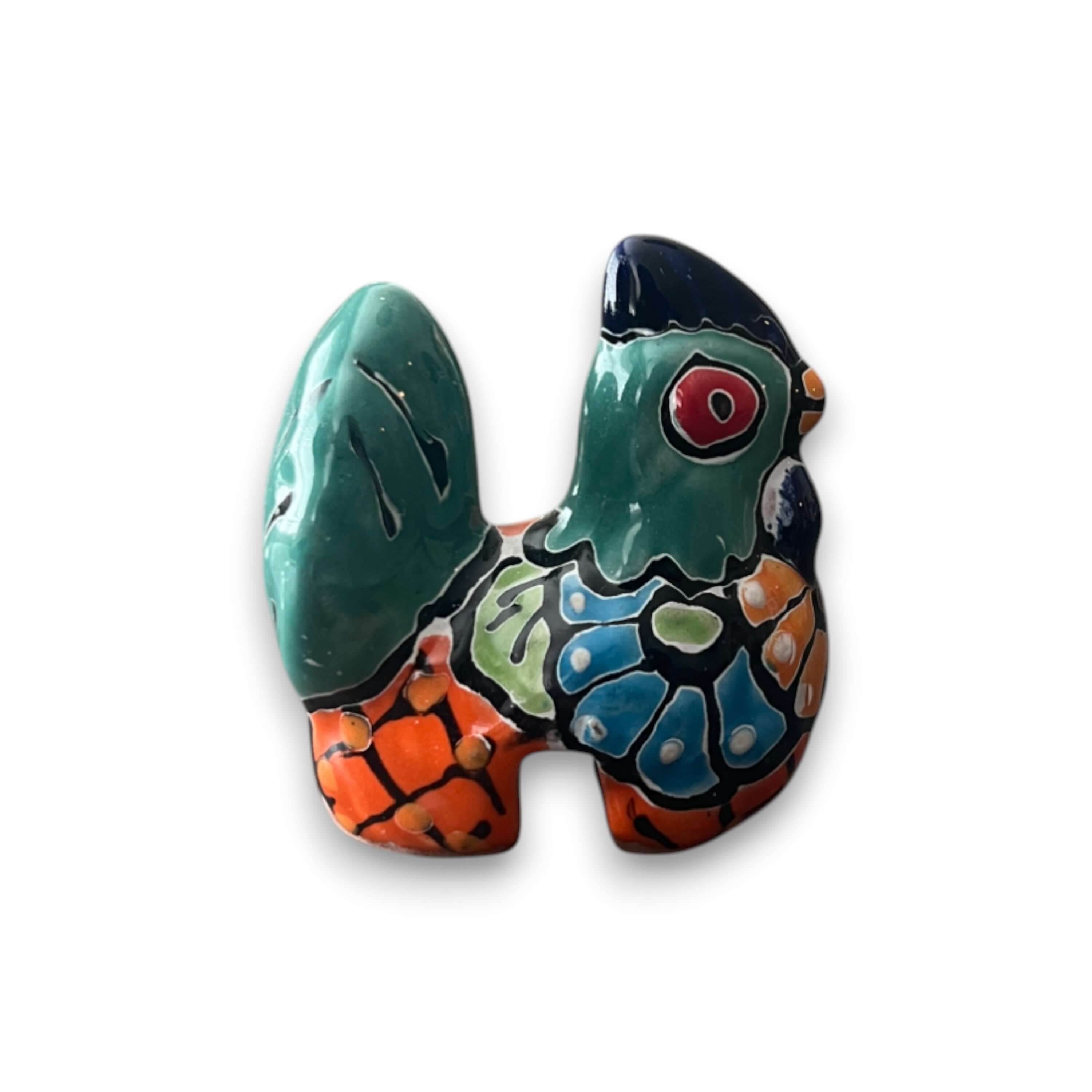 Talavera Chicken Pot Hanger | Small Handmade Mexican Garden Decor