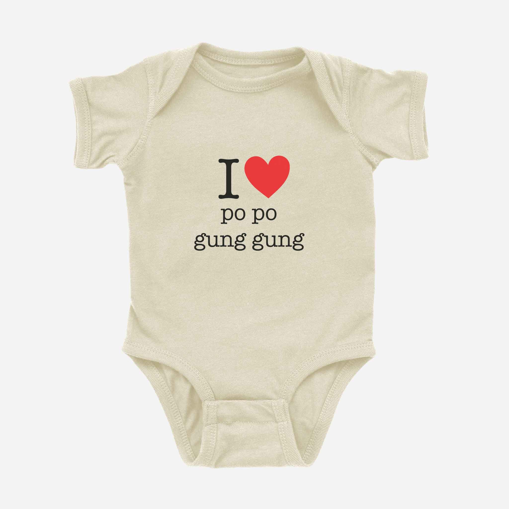 I ♡ Grandma & Grandpa Cantonese Onesie (Maternal)