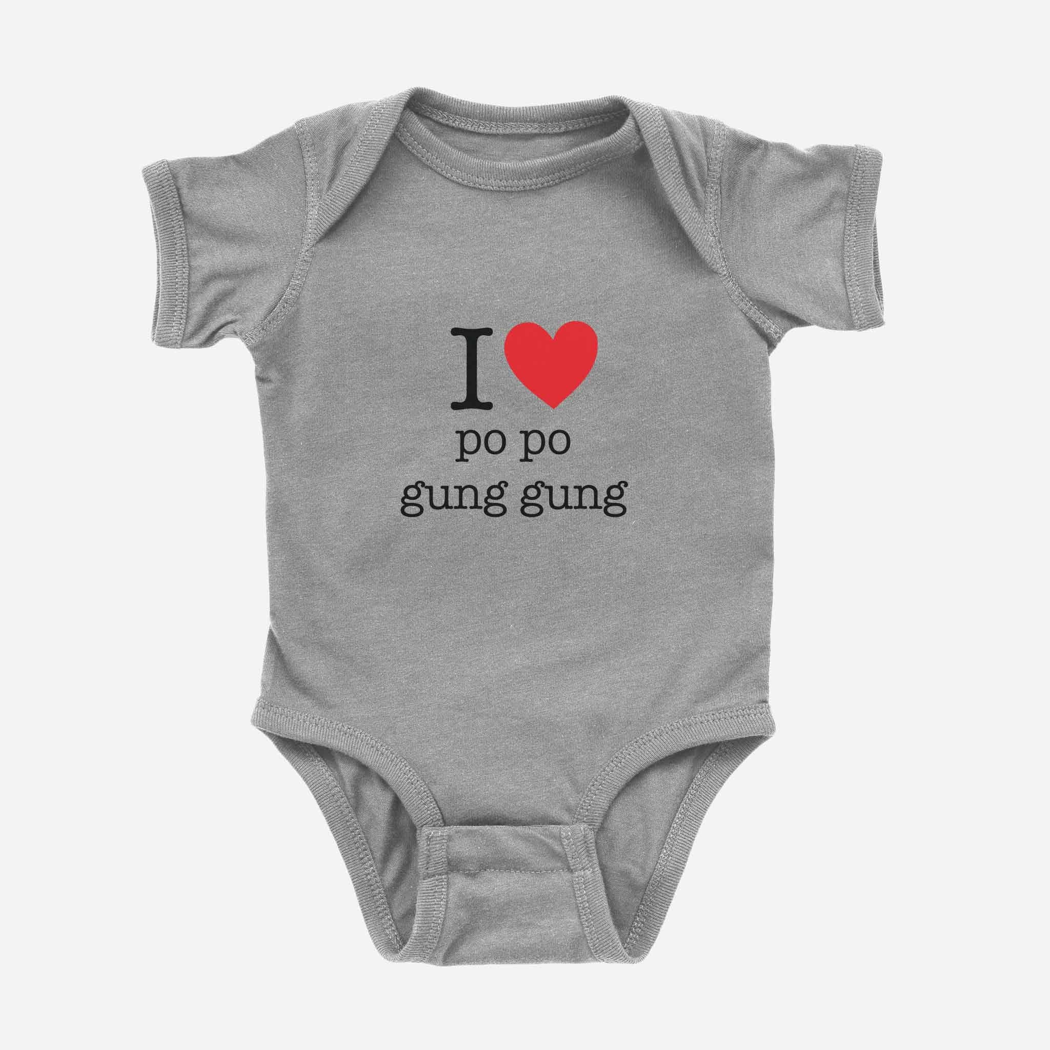 I ♡ Grandma & Grandpa Cantonese Onesie (Maternal)