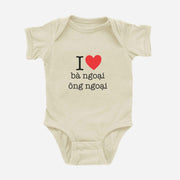 I ♡ Grandma & Grandpa Vietnamese Onesie (Maternal)