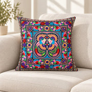 Hmong Bird Embroidered Pillow Cover - Thailand