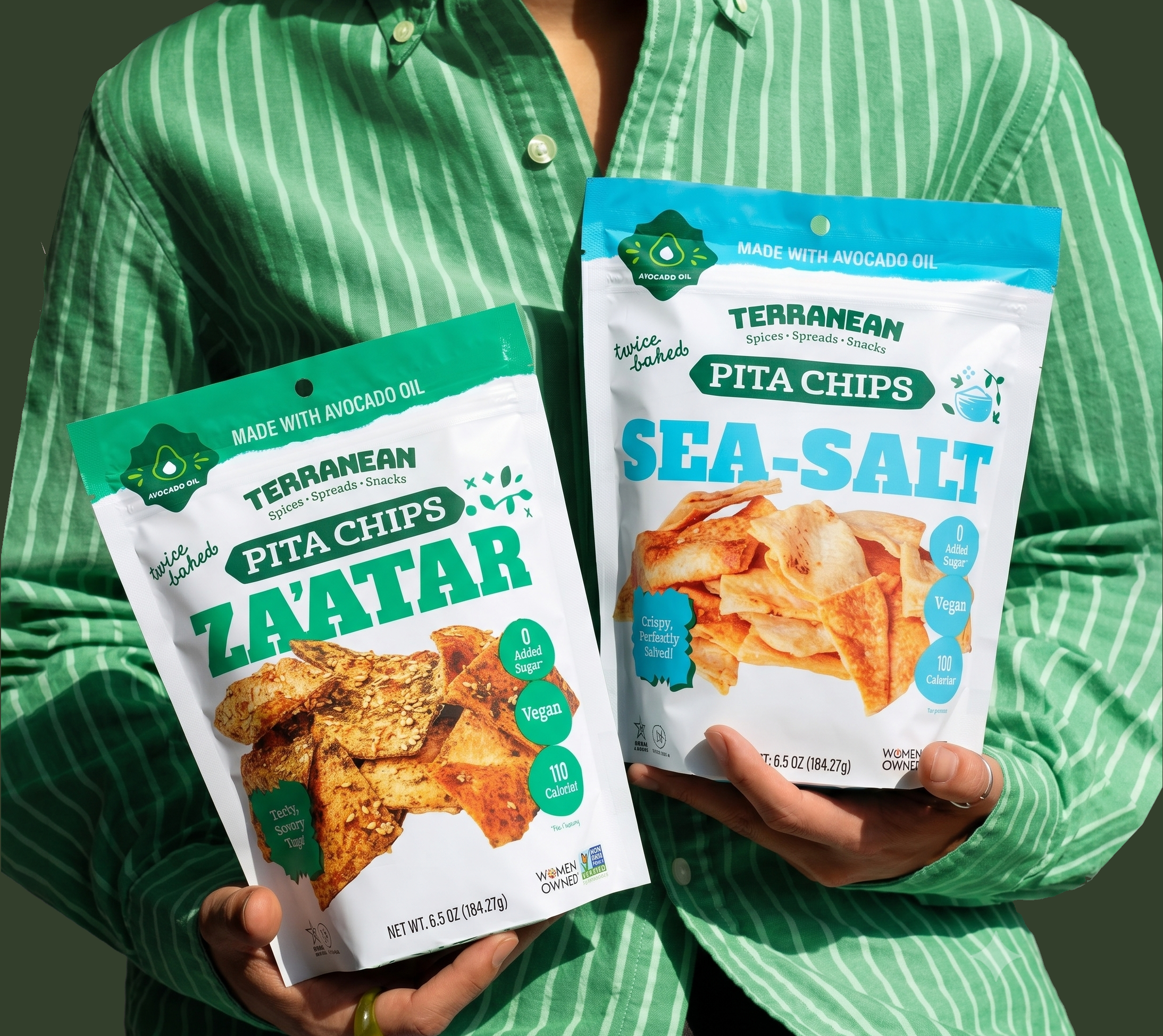 Pure Sea Salt Twice-Baked Pita Chips!