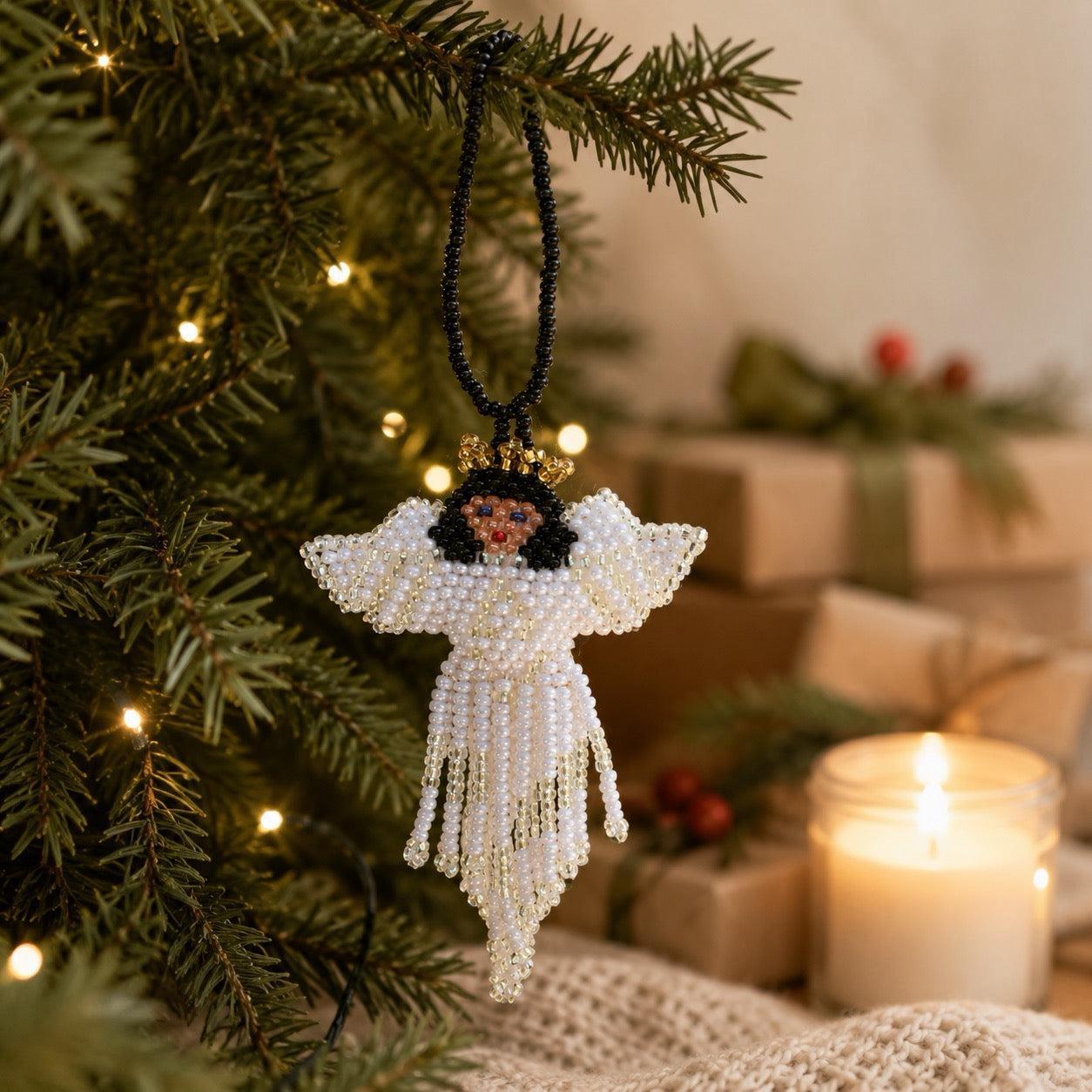 Angel Seed Bead Ornament - Guatemala