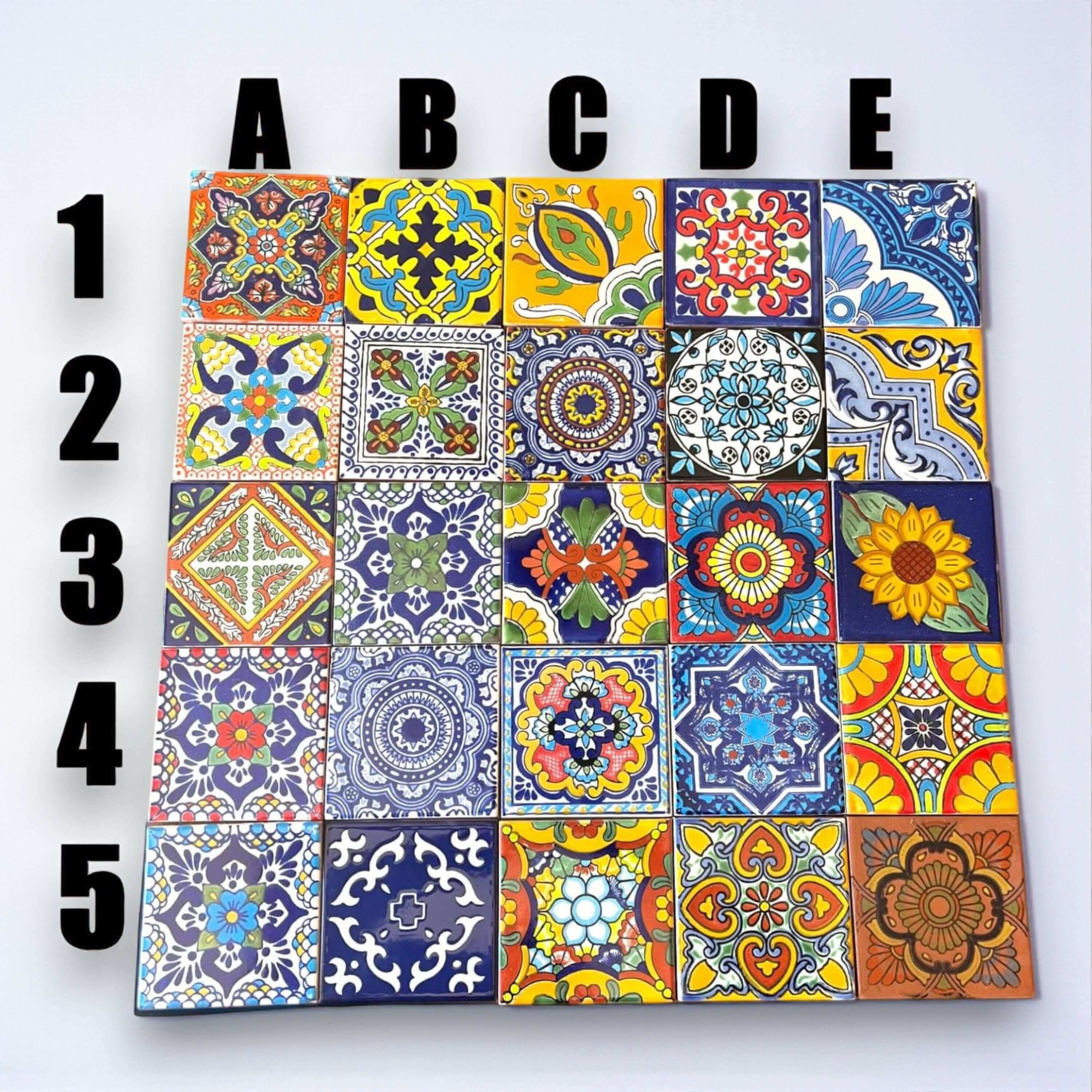 Handcrafted Talavera Tile Serving Tray | Mexican Wooden Tray