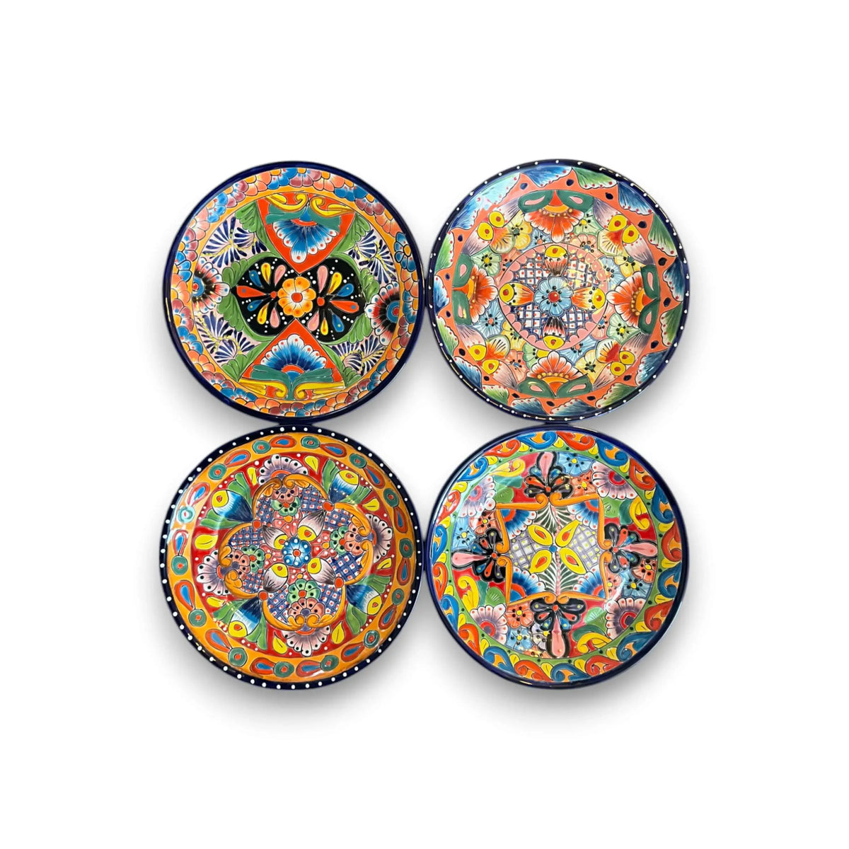 Handmade Talavera 12-Piece Dinnerware Set | Mexican Pottery for 4