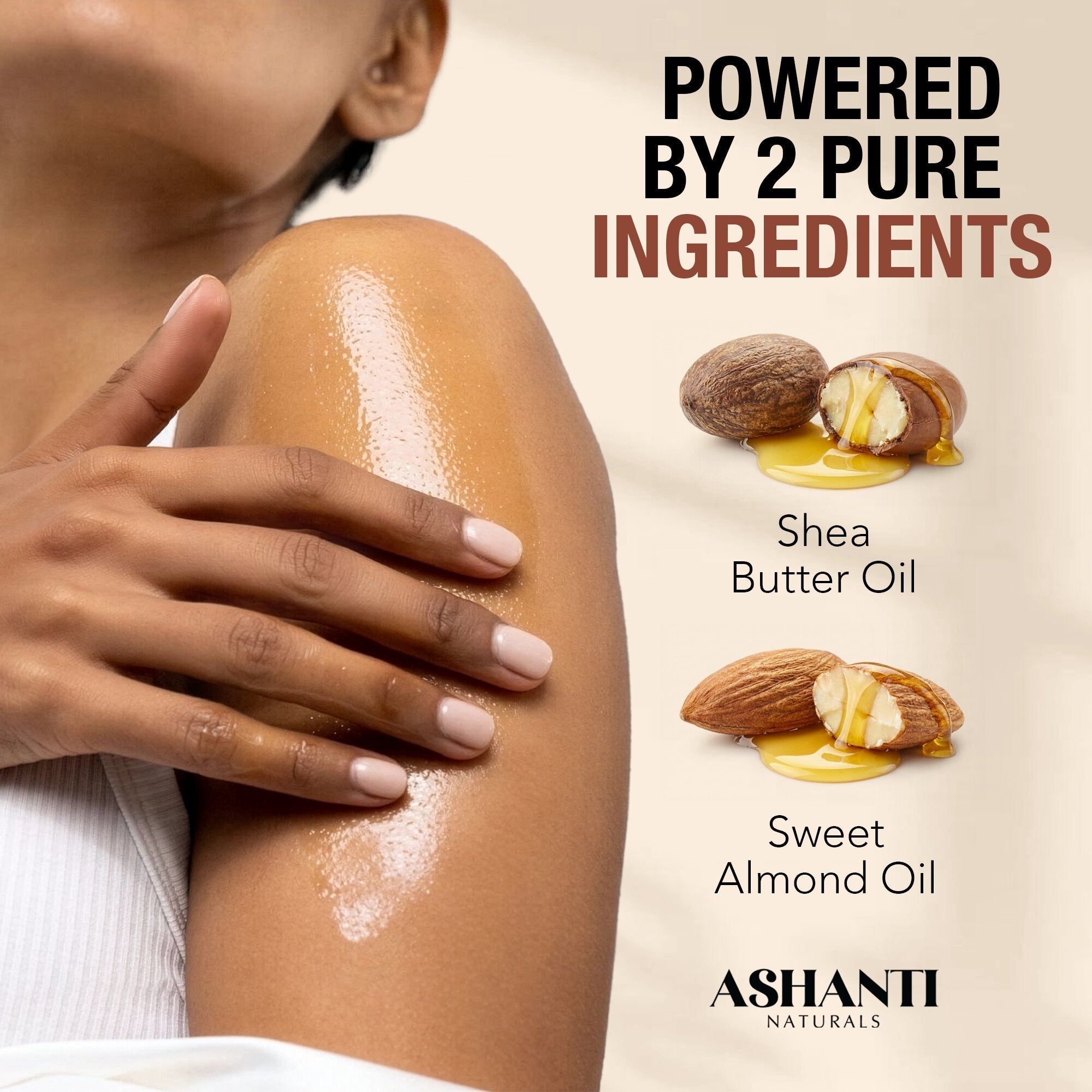 ASHANTI NATURALS Shea & Almond Body Oil - Midnight Amber