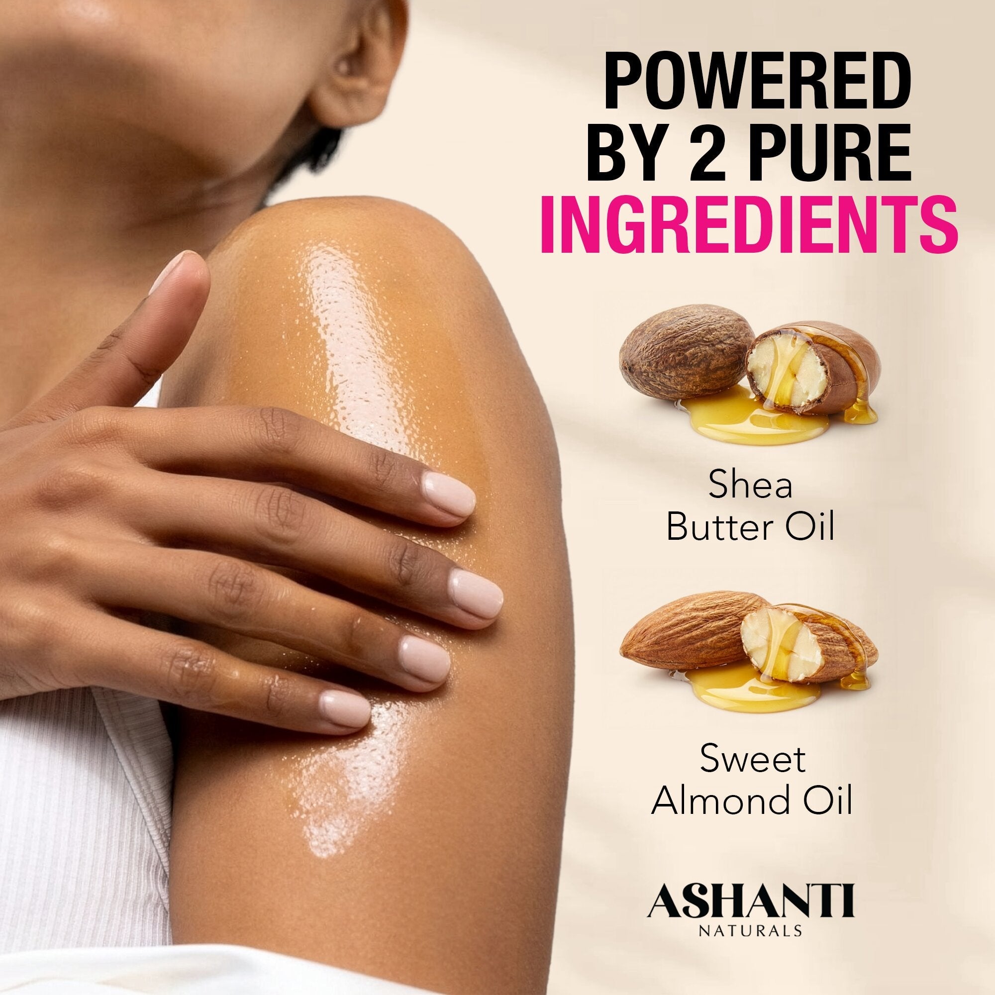 ASHANTI NATURALS Shea & Almond Body Oil - Pink Kisses