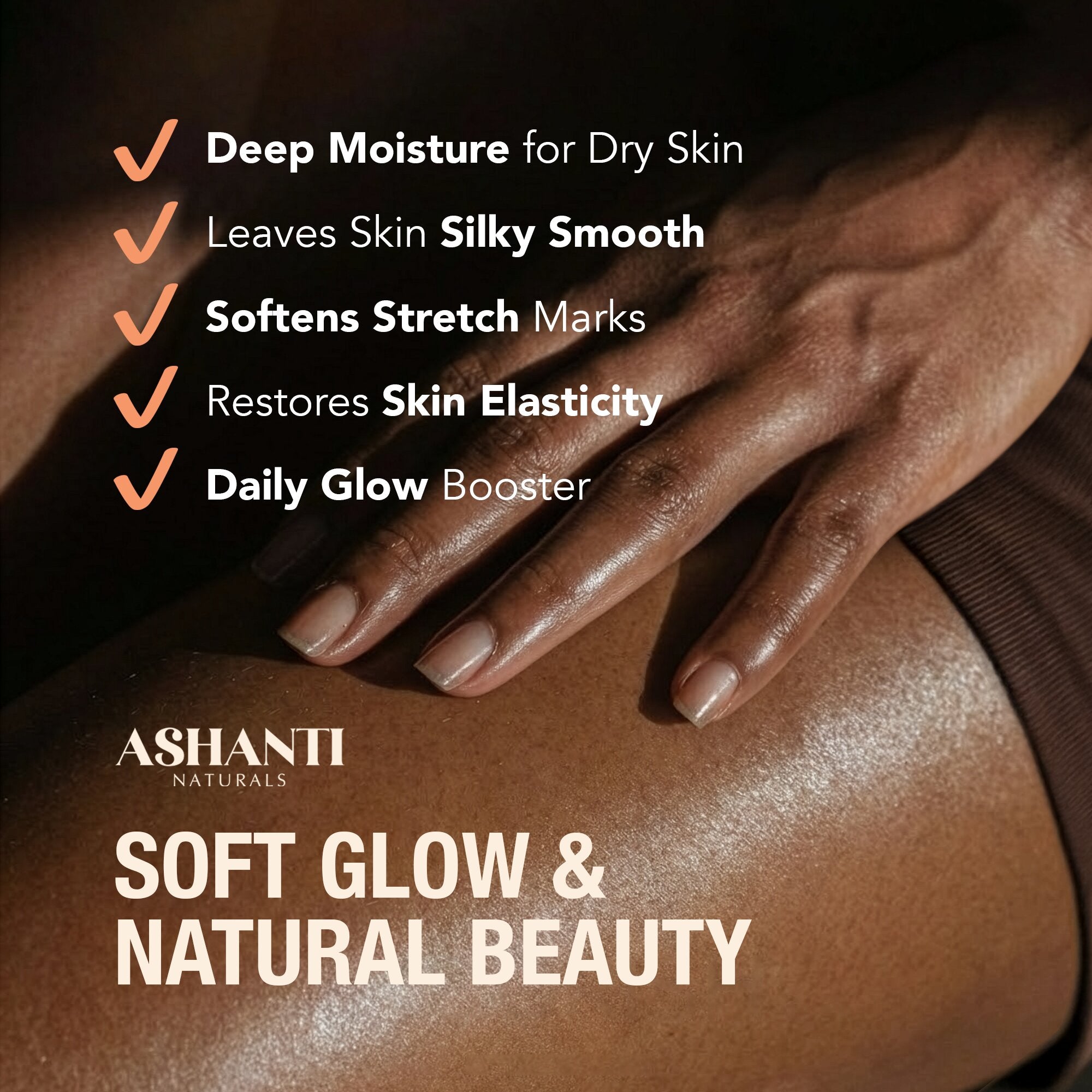 ASHANTI NATURALS Shea & Sweet Almond Body Oil - Juicy Peach