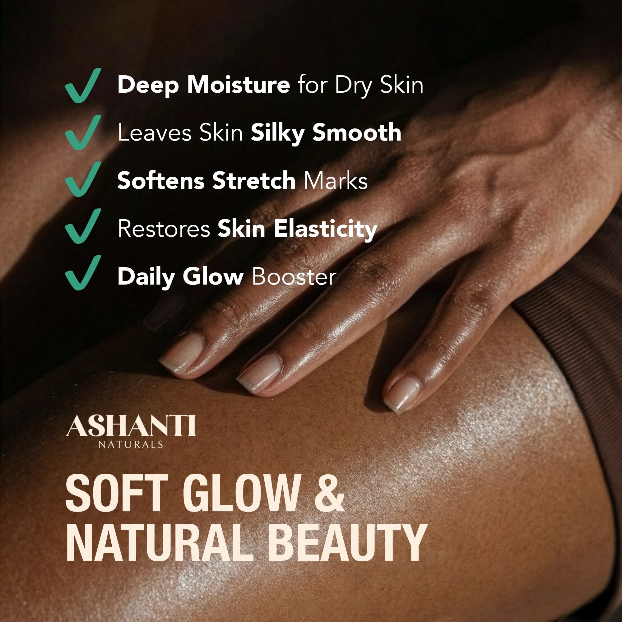 ASHANTI NATURALS Shea & Sweet Almond Body Oil - Fragrance Free