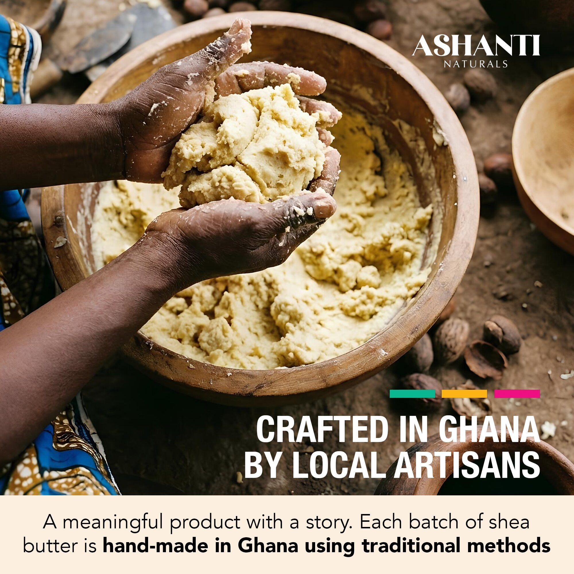 ASHANTI NATURALS 100% Yellow Shea Butter - Creamy