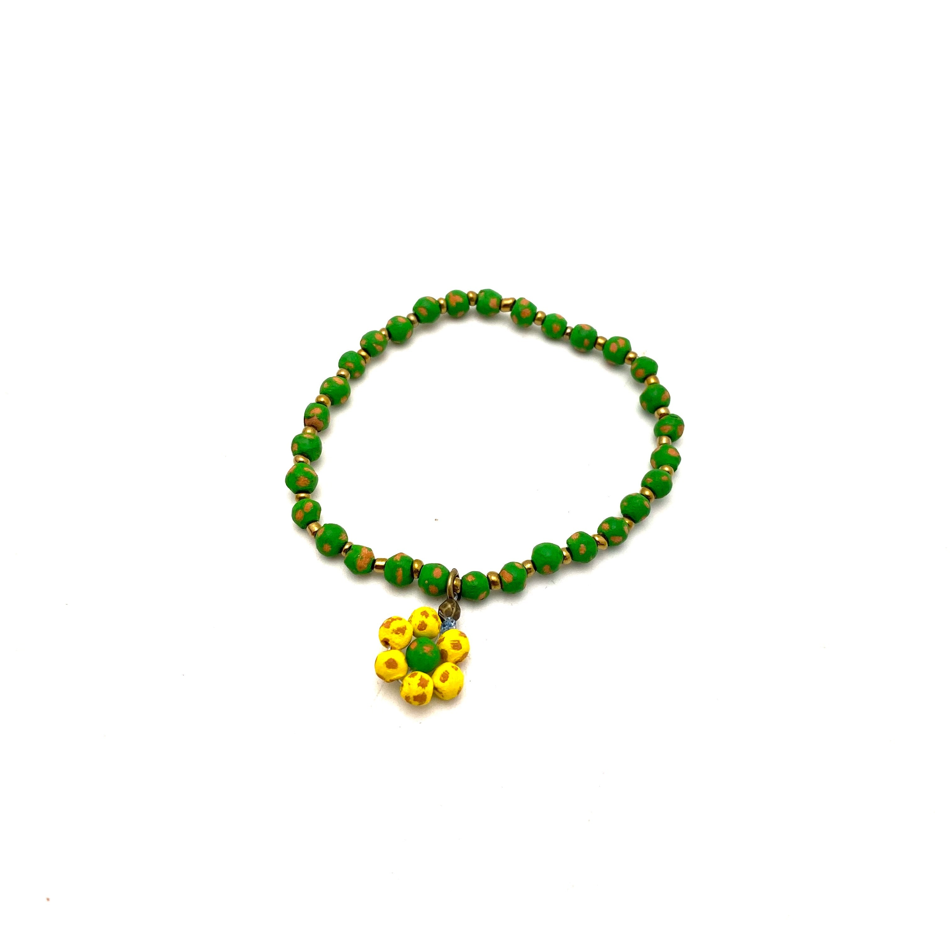 Ceramic Daisy Bracelet