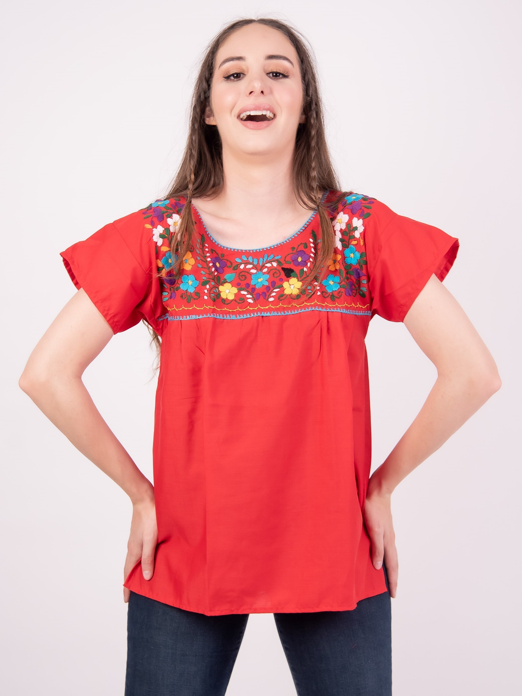 Tehuacan Blouse Blue