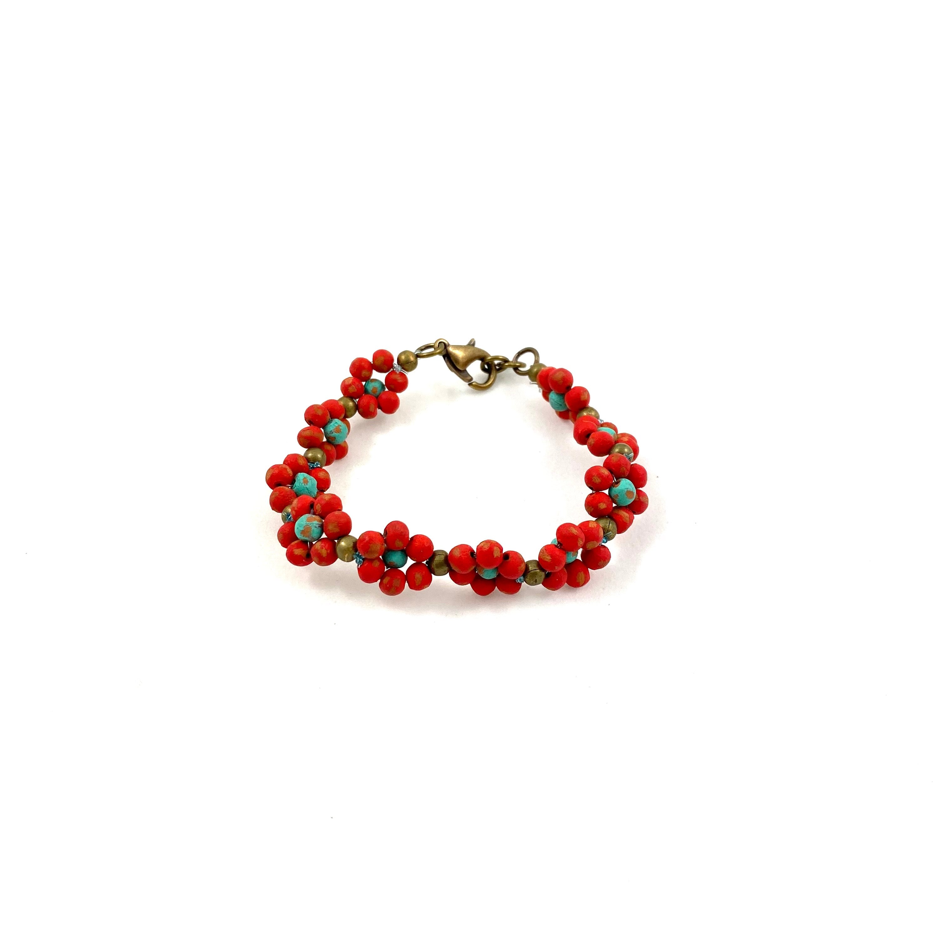 Ceramic Daisy Chain Bracelet