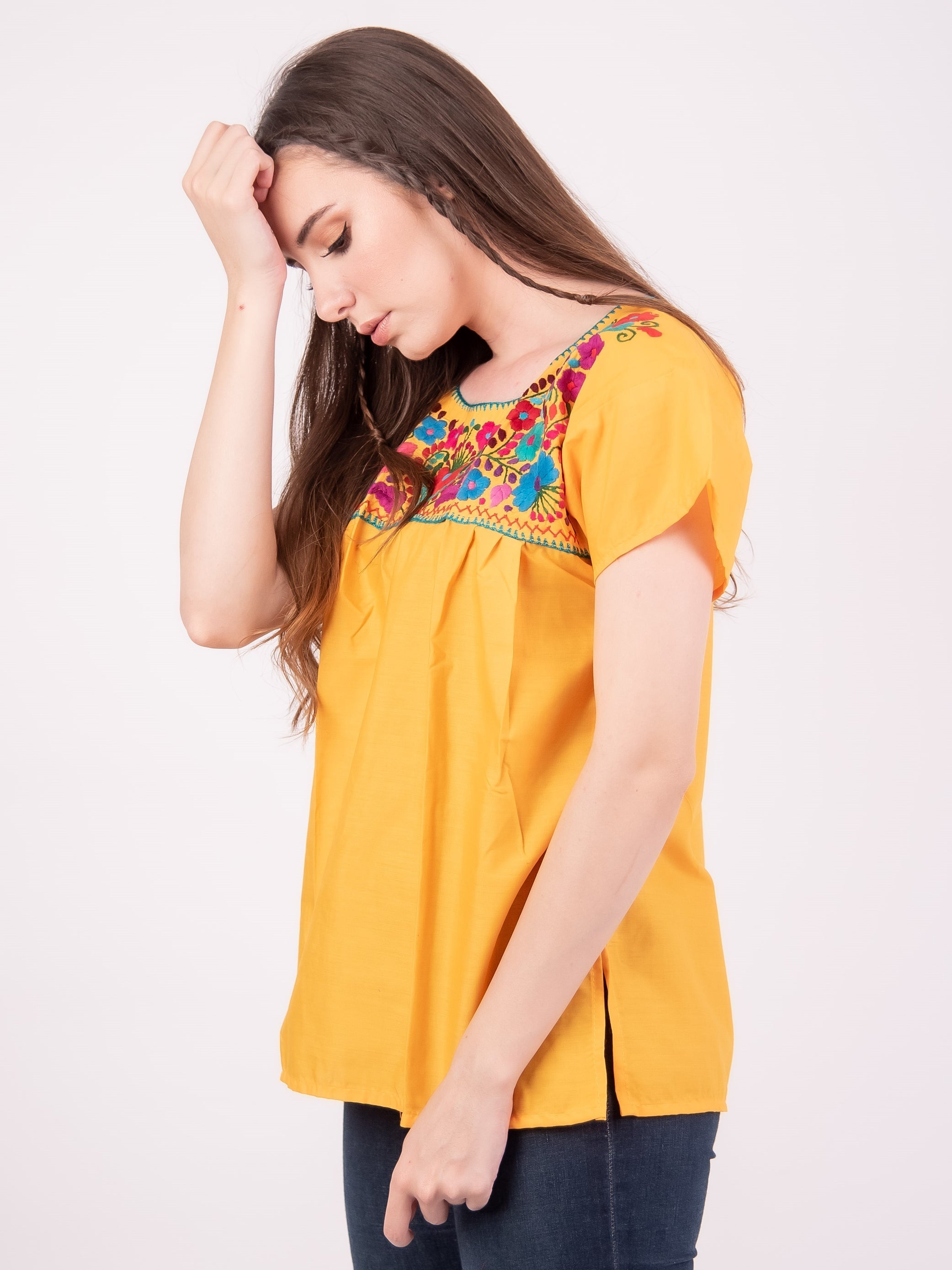 Tehuacan Blouse Blue