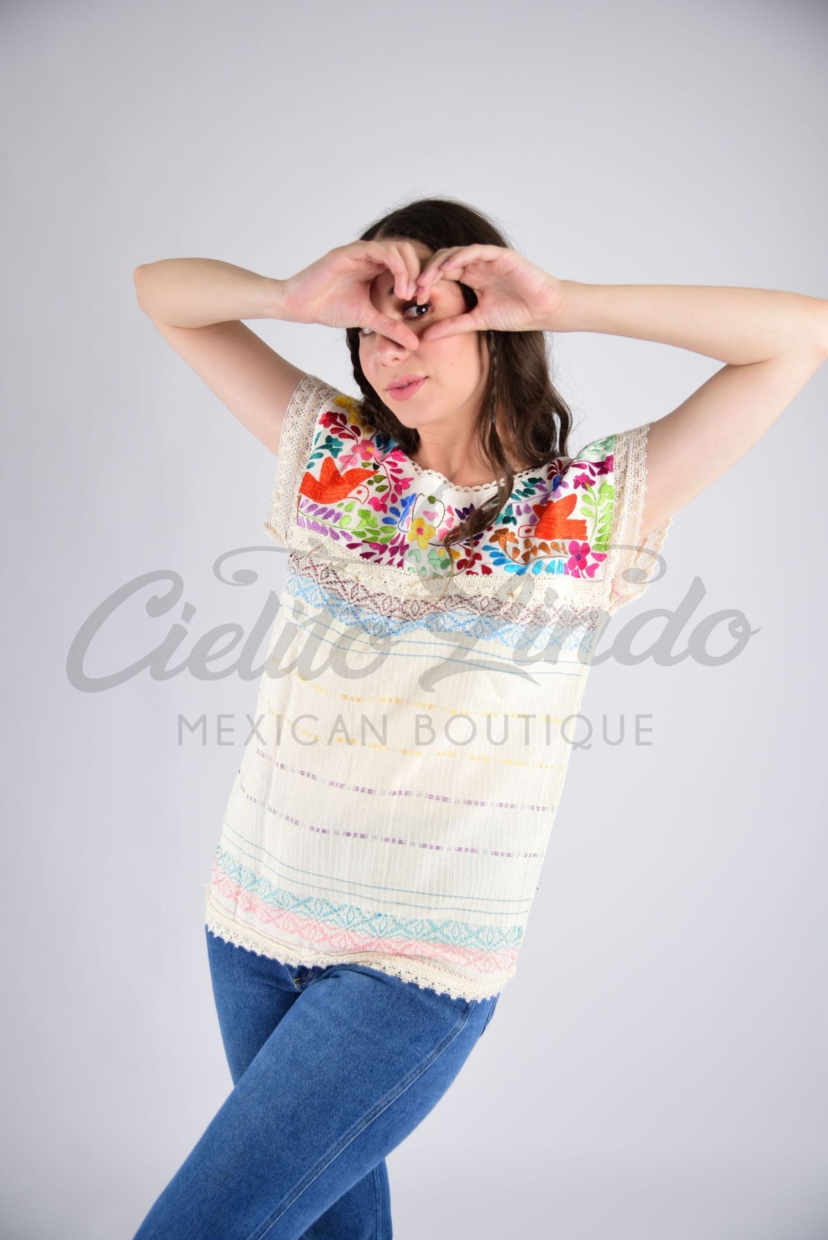 Oaxaca Paloma Ivory Blouse