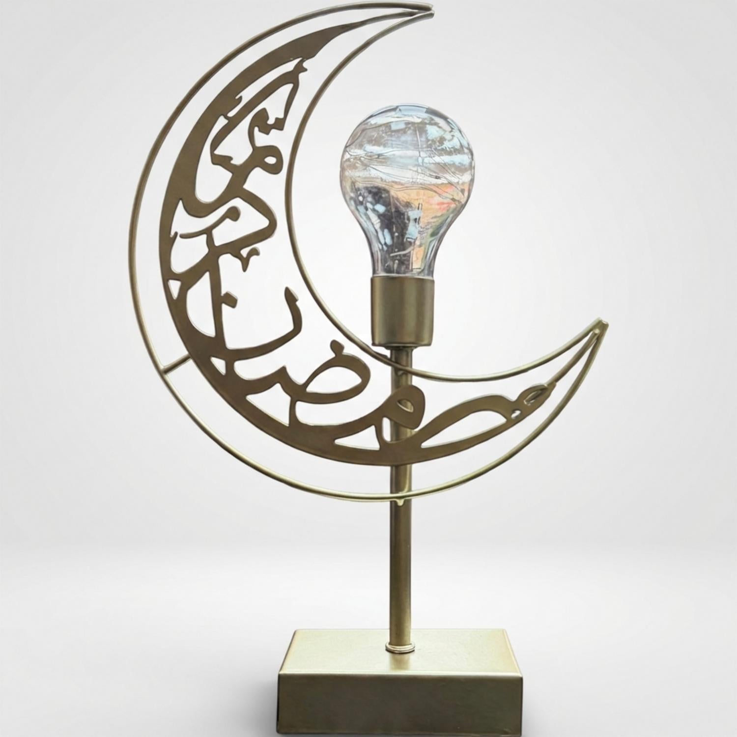 Ramadan crescent decoration gold