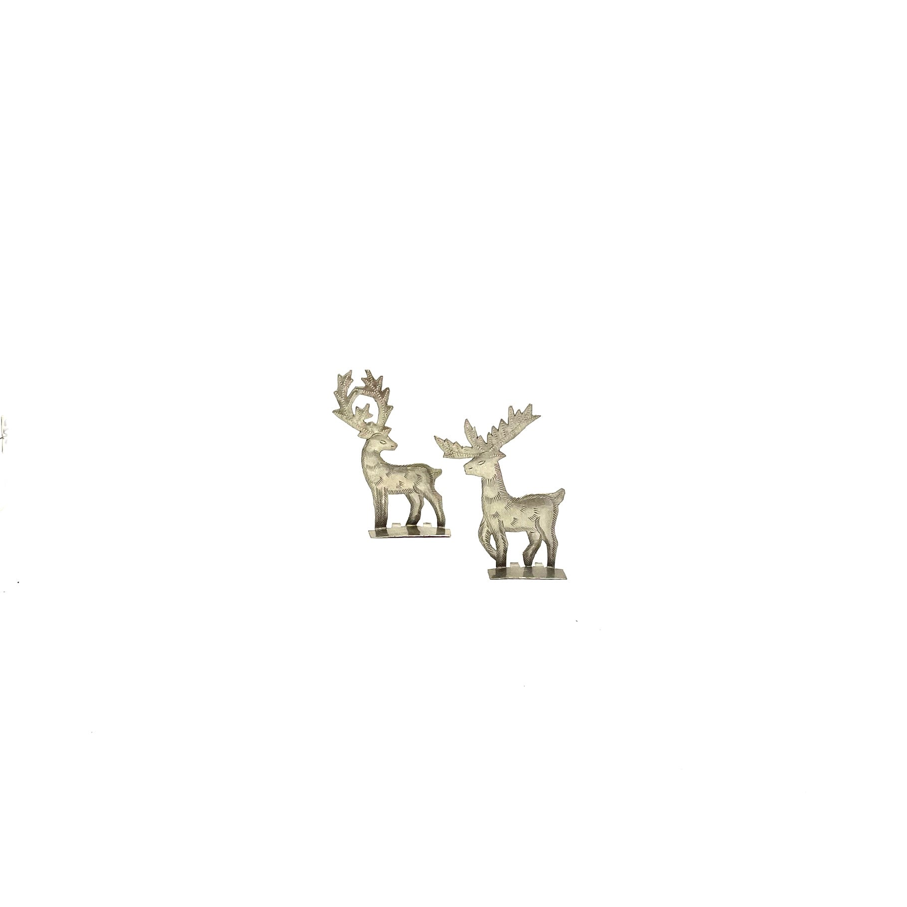 Mini Pair of Standing Reindeer