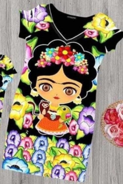 Frida Kahlo Bodycon Mini Dress Selva