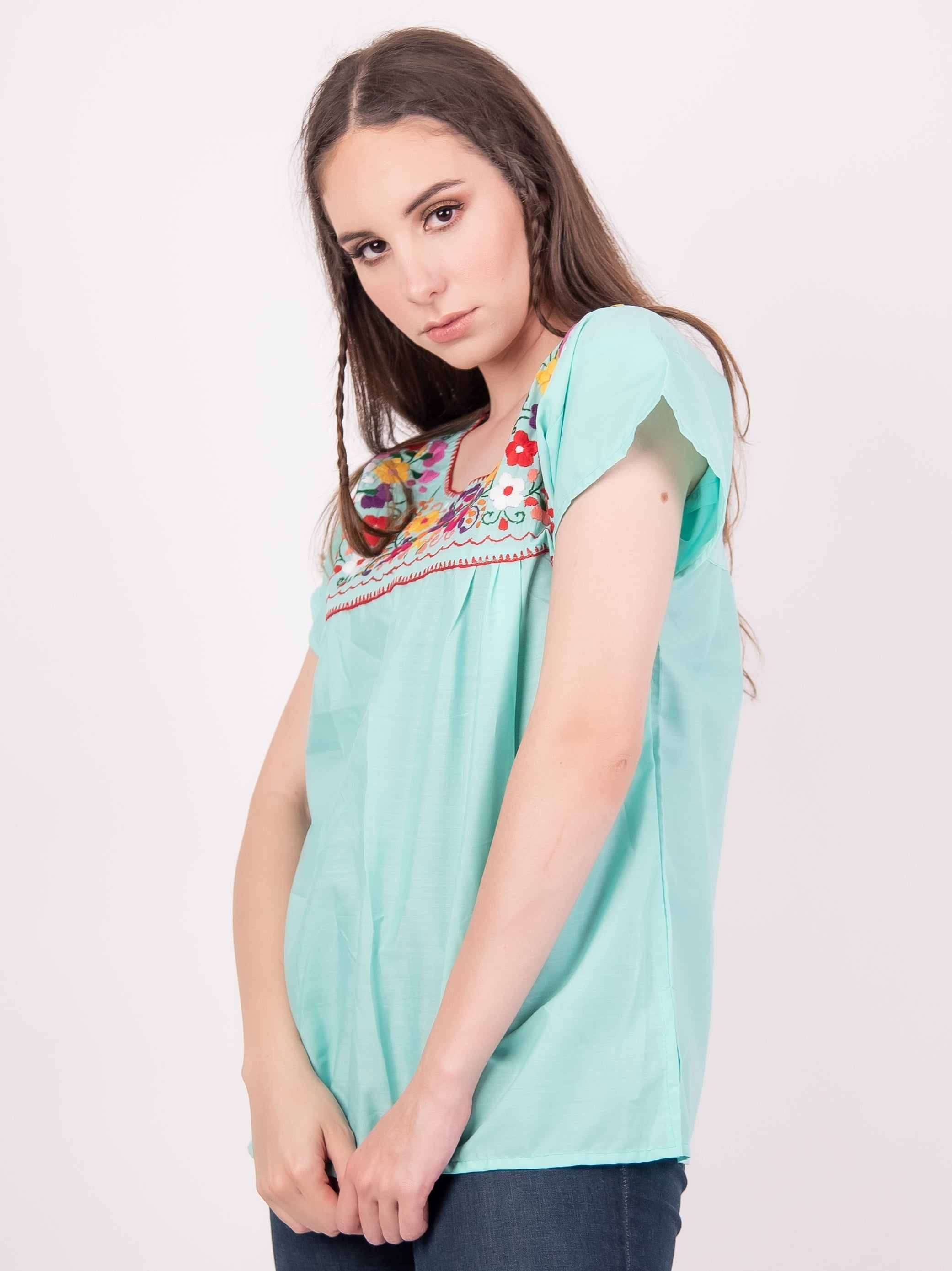 Tehuacan Blouse Blue