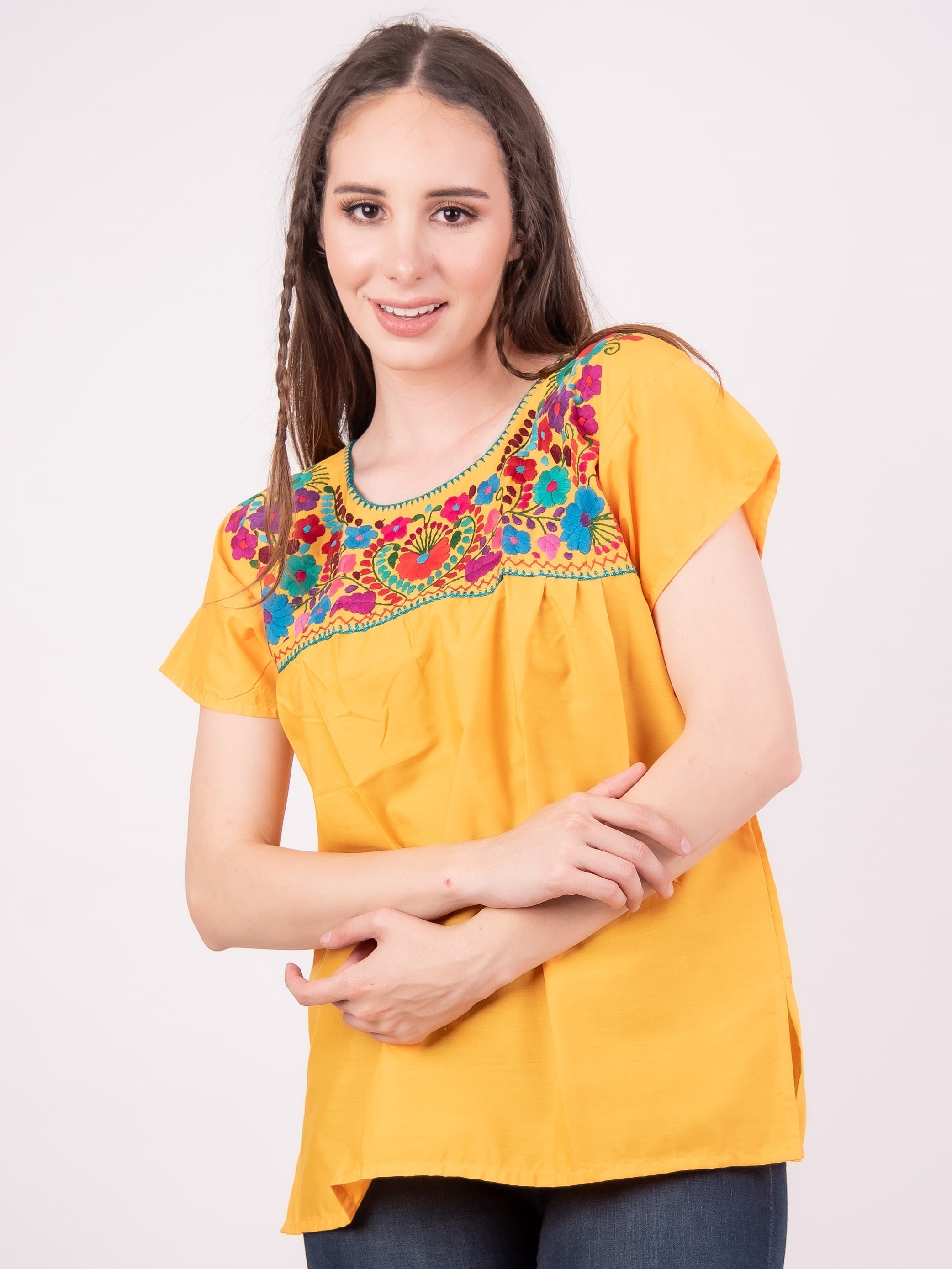 Tehuacan Blouse Blue