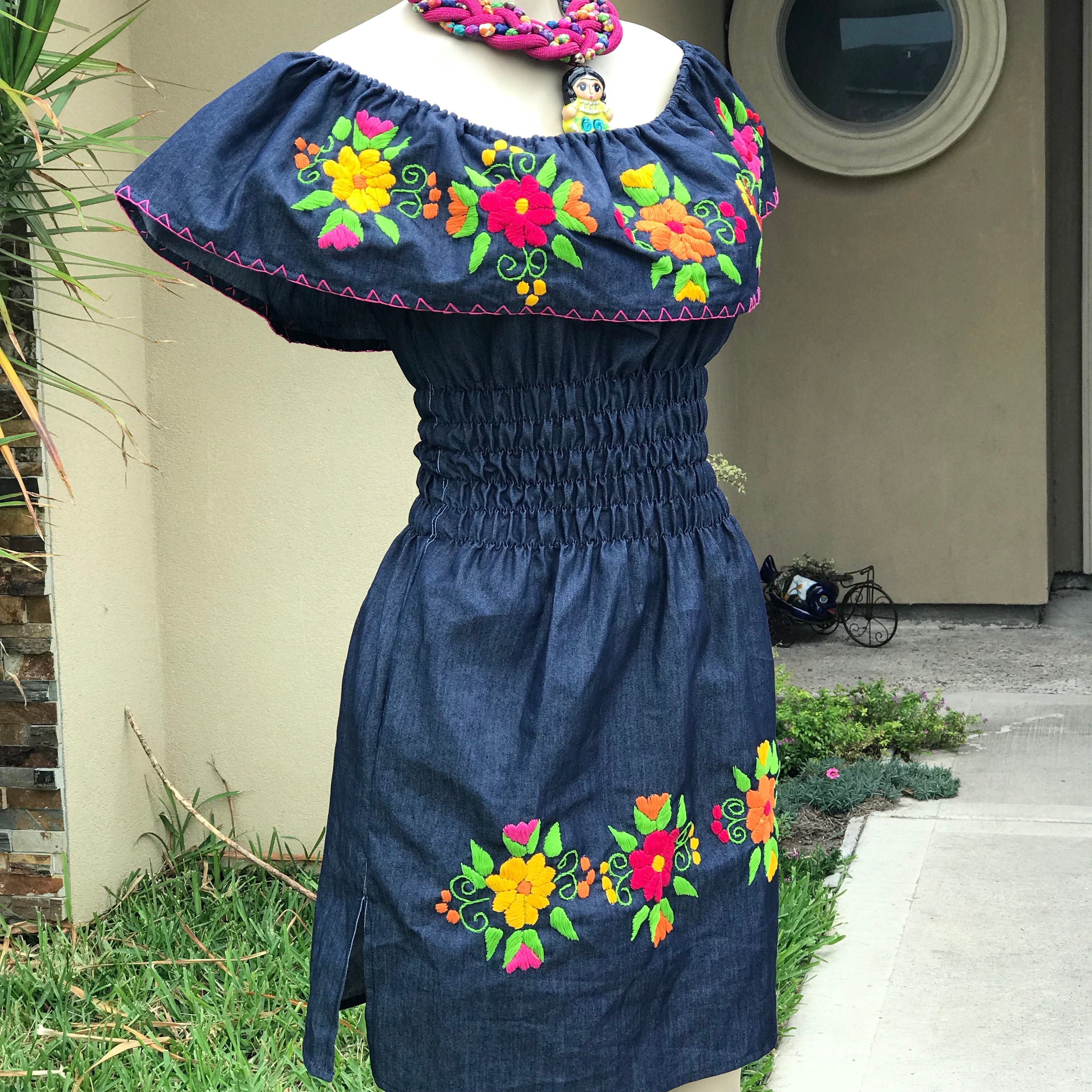 Viridiana Off the Shoulder Denim Dress