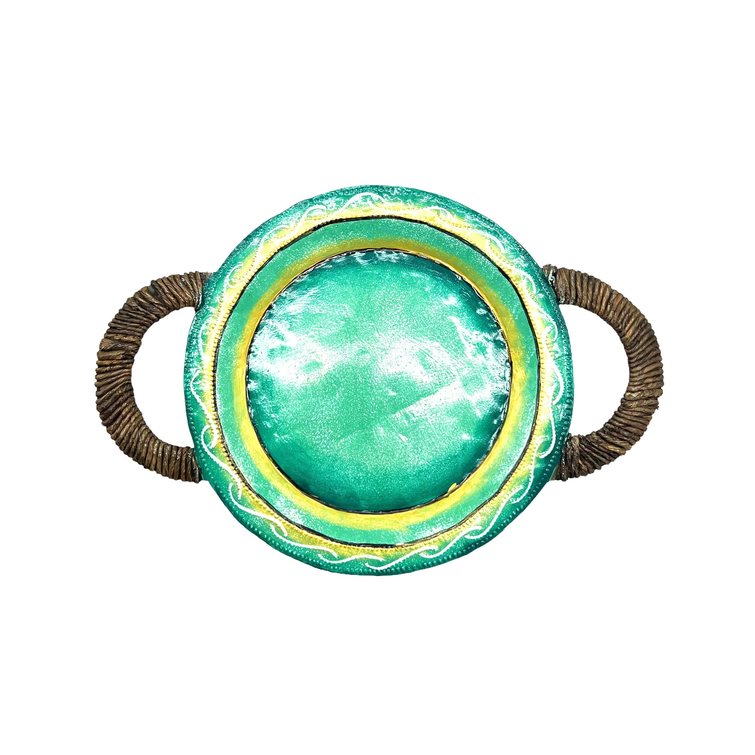 Small Green Tray - Round