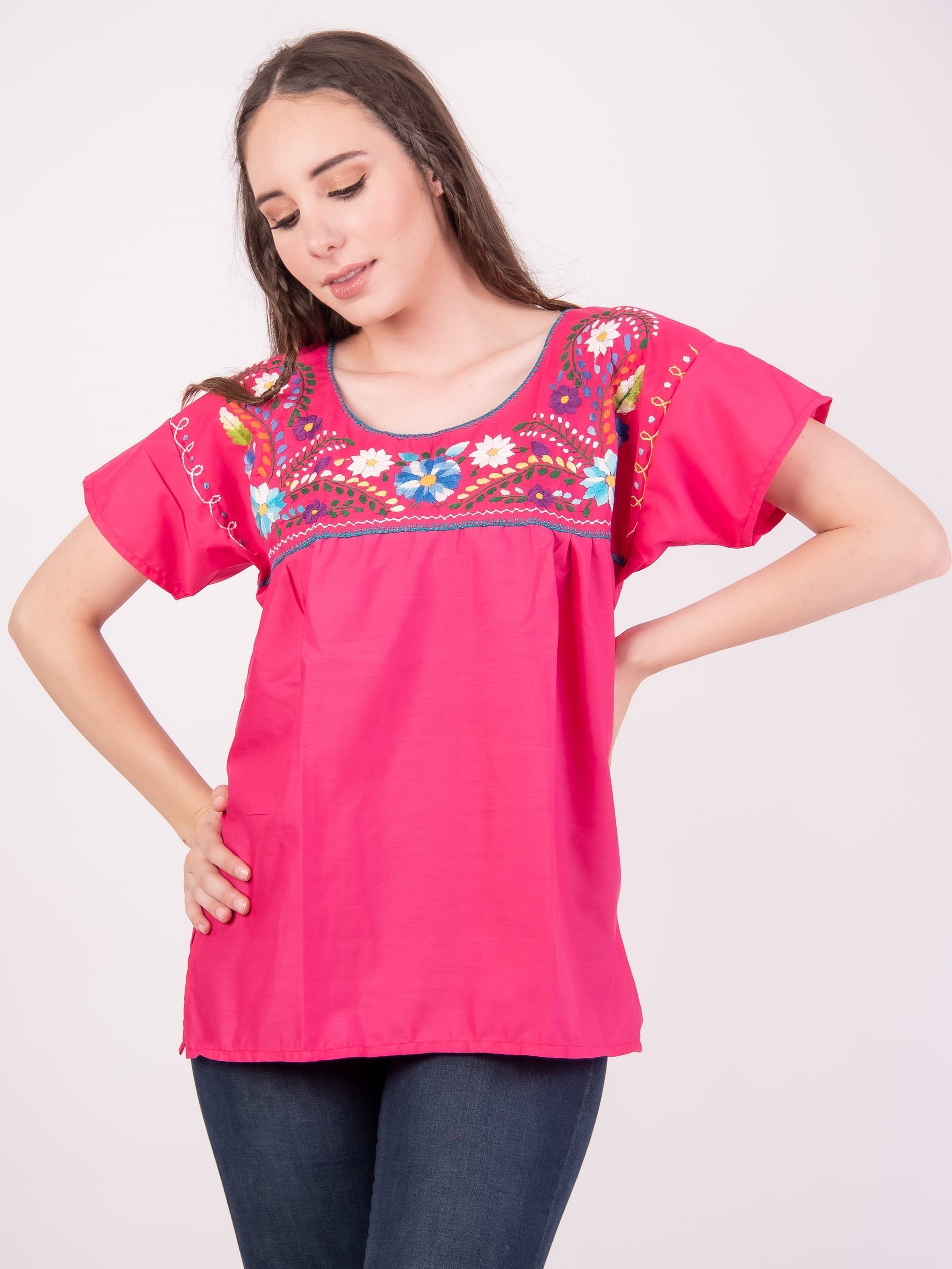 Tehuacan Blouse Blue