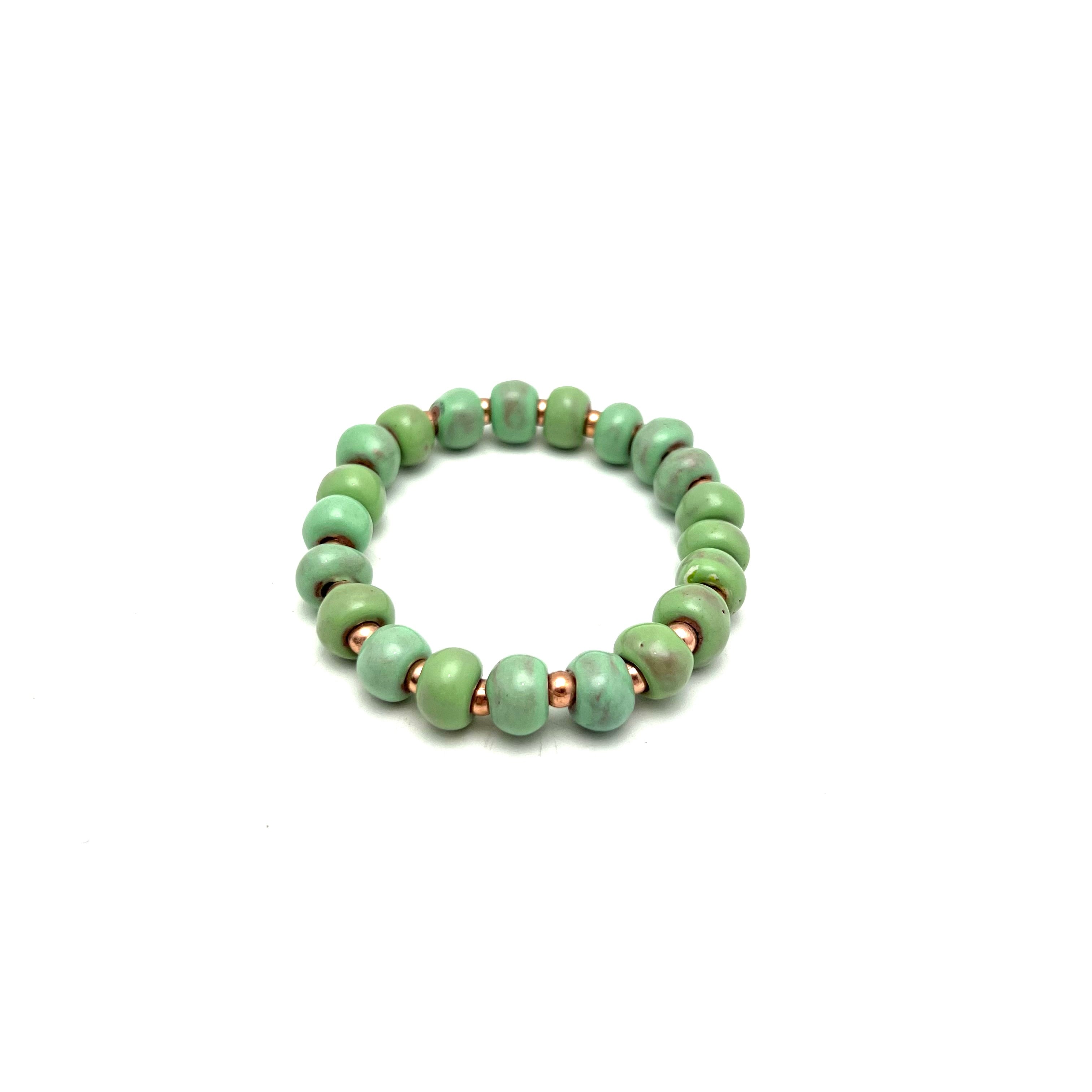 Simple Ceramic Bracelet- Rose Gold