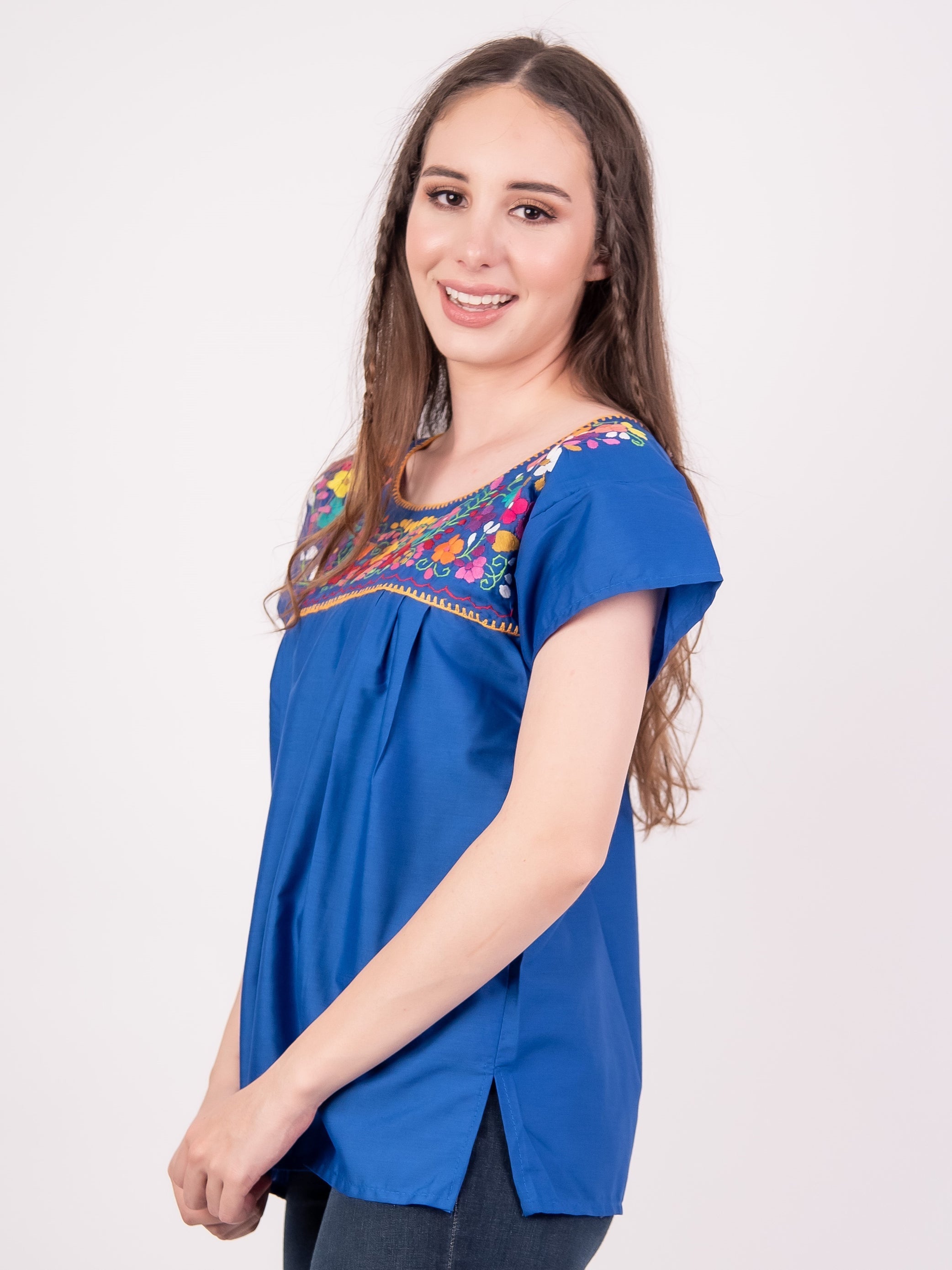 Tehuacan Blouse Blue