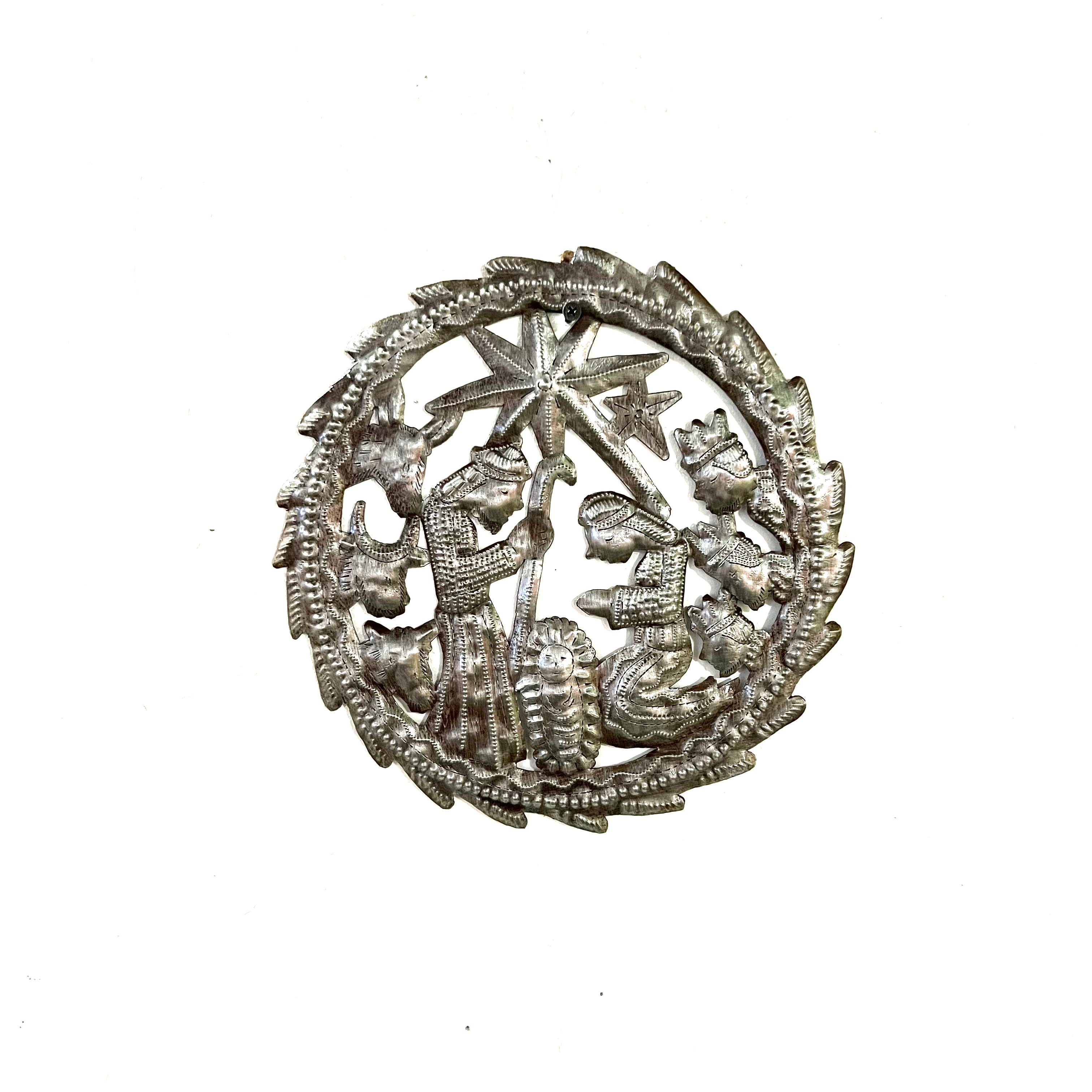 Round Nativity Wall Hanging