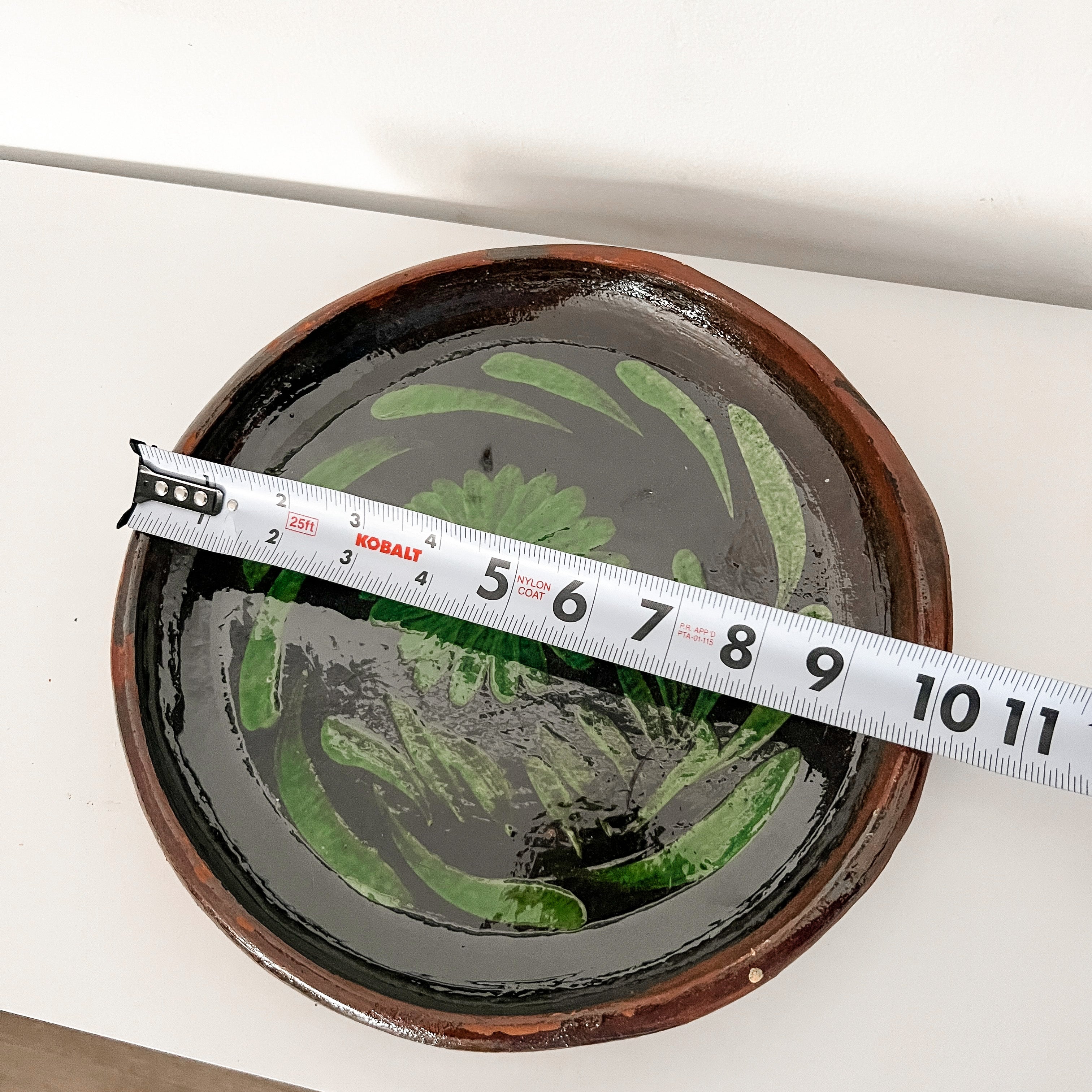 Green Round Large Plate
