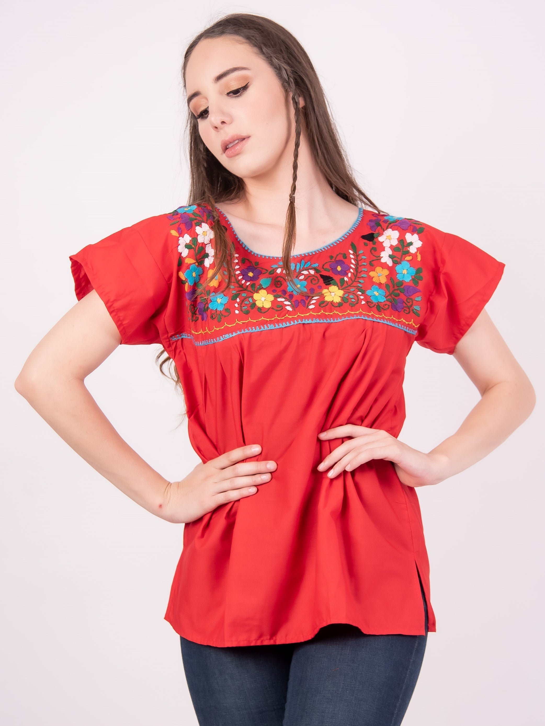 Tehuacan Blouse Blue