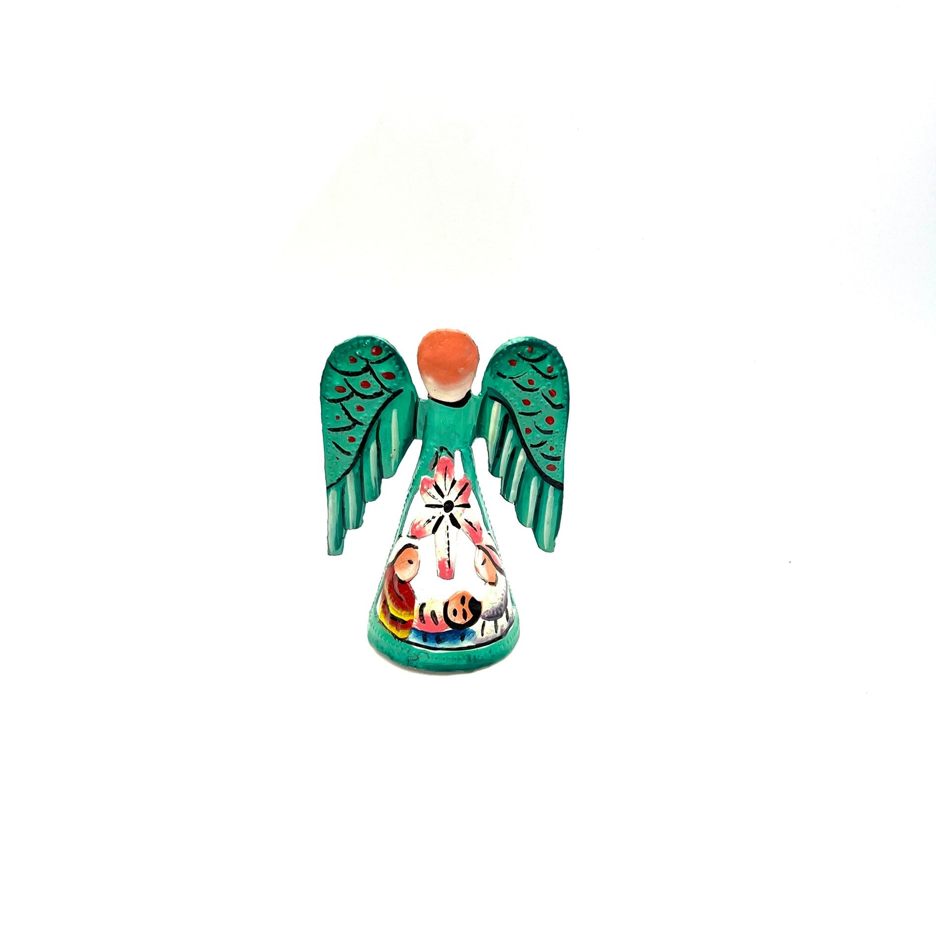 Painted Mini Angel Nativity