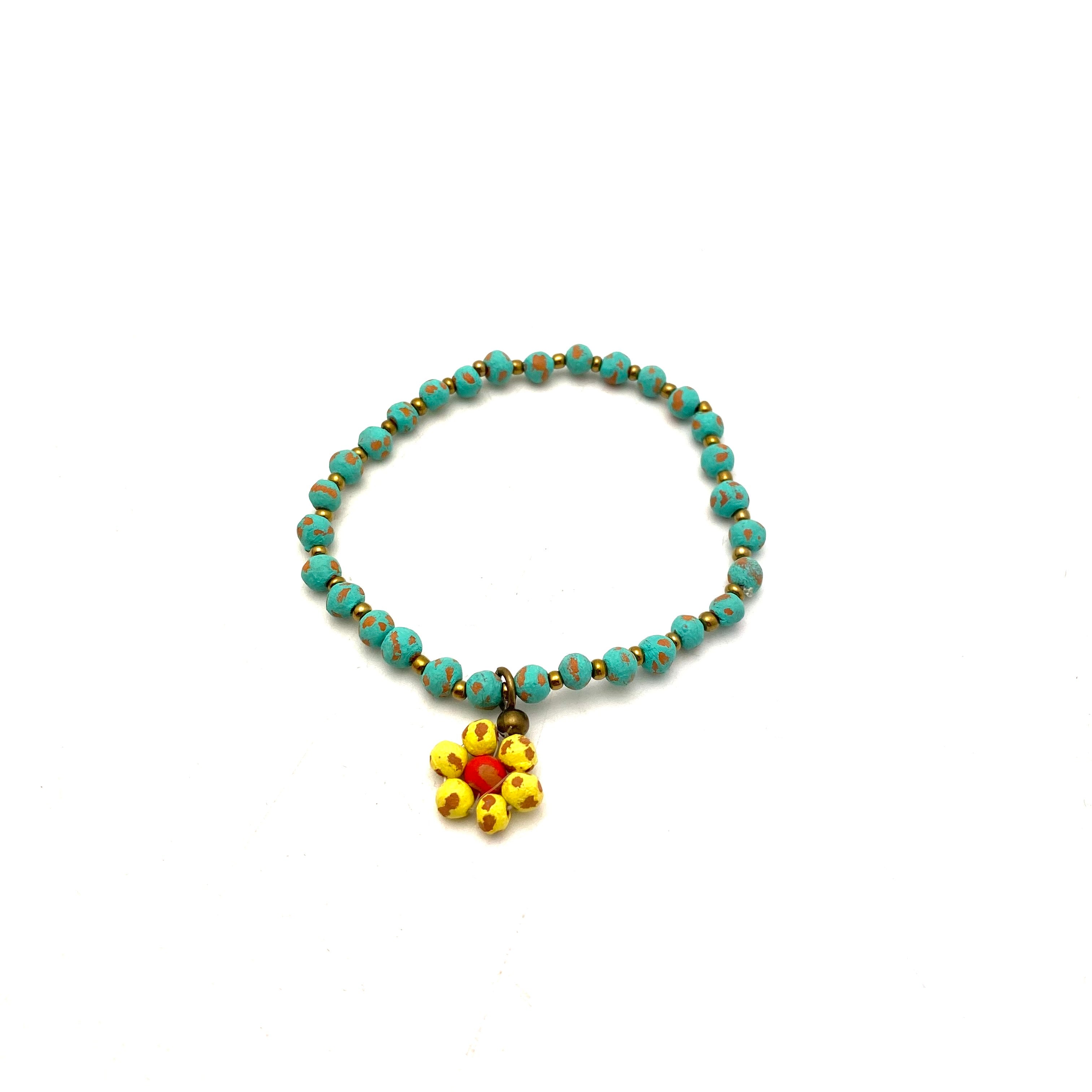 Ceramic Daisy Bracelet