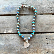 Heart Charm Cereal Box Necklace