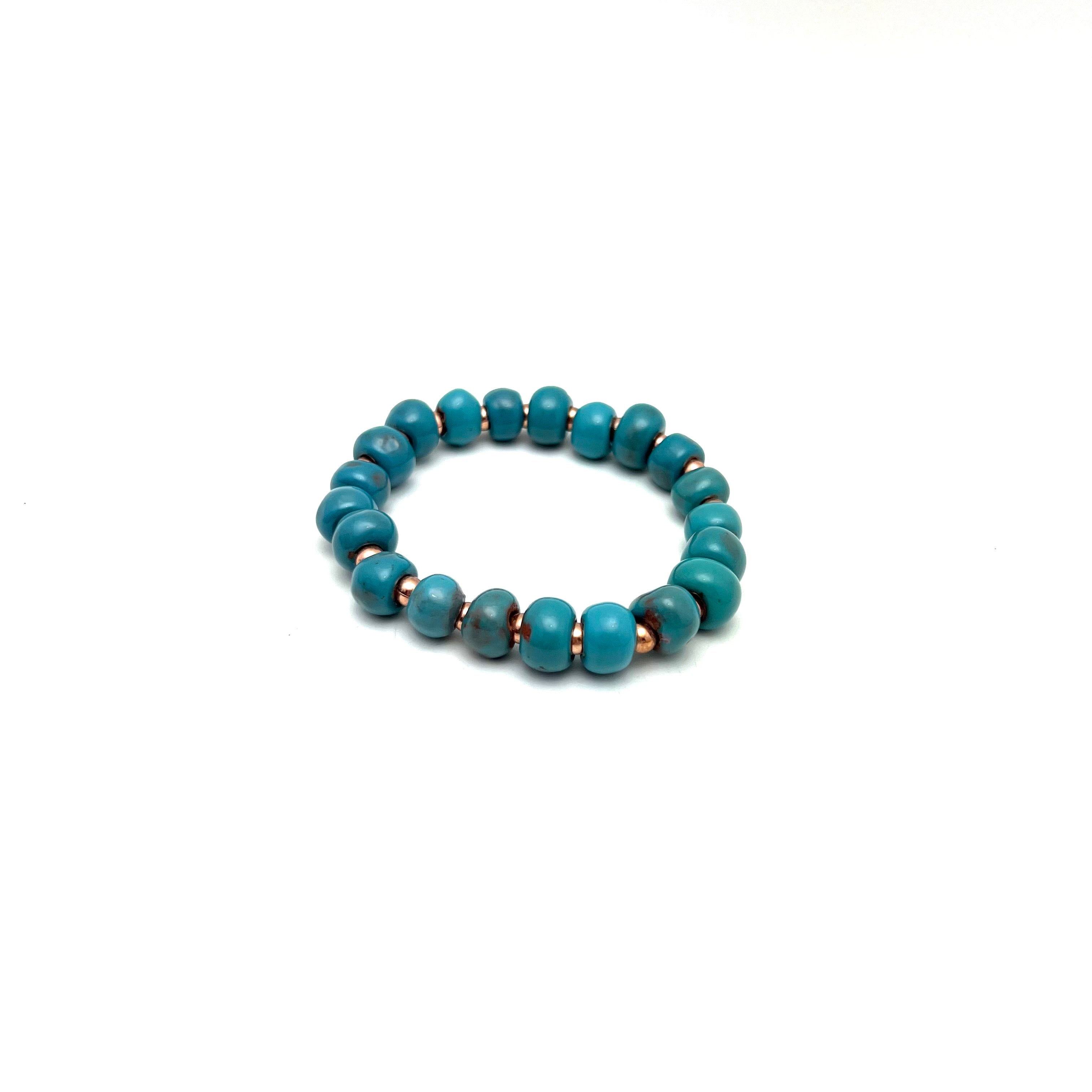Simple Ceramic Bracelet- Rose Gold