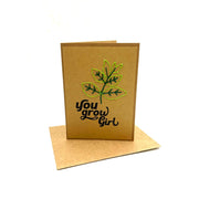 Rosie's Handmade Cards- You Grow Girl