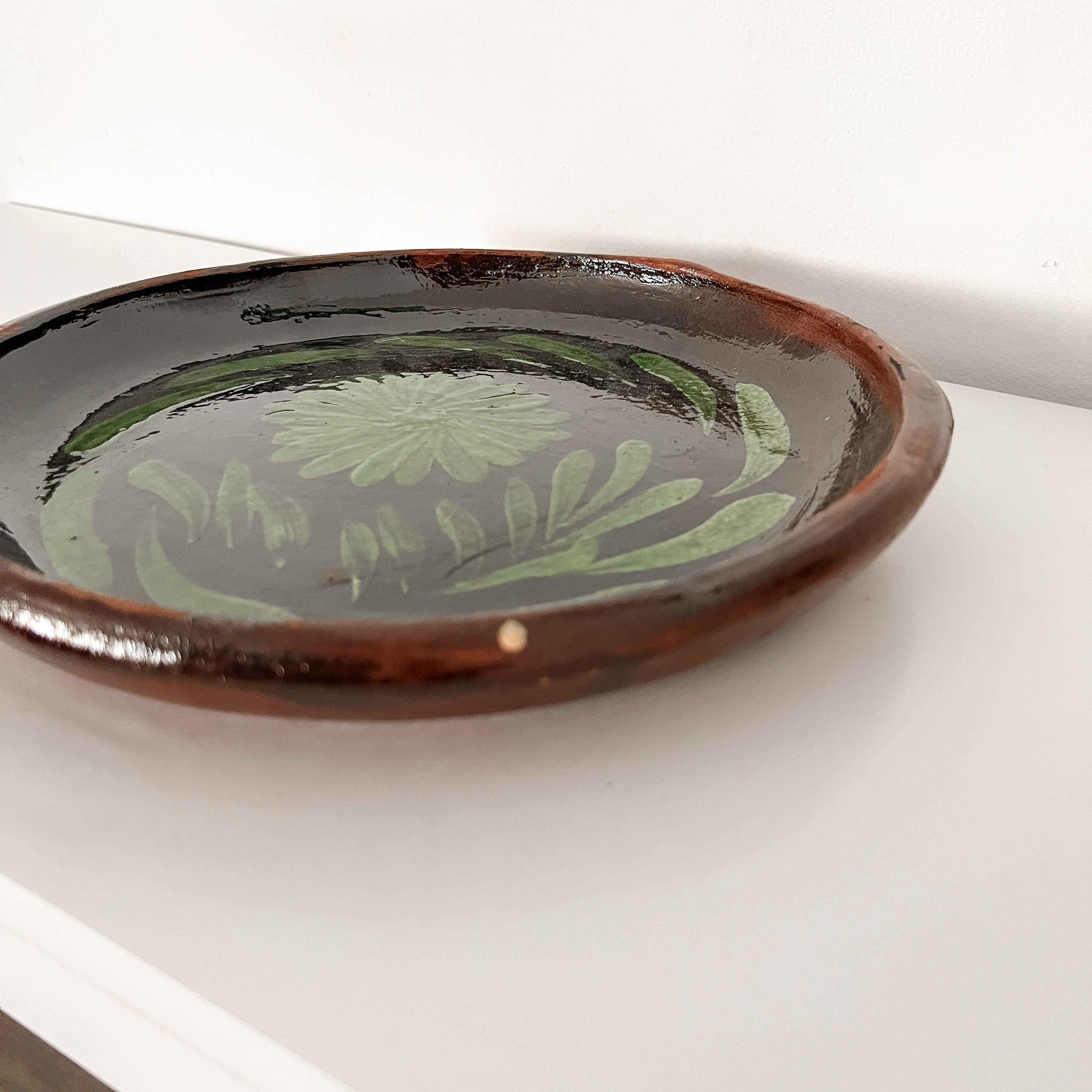 Green Round Large Plate