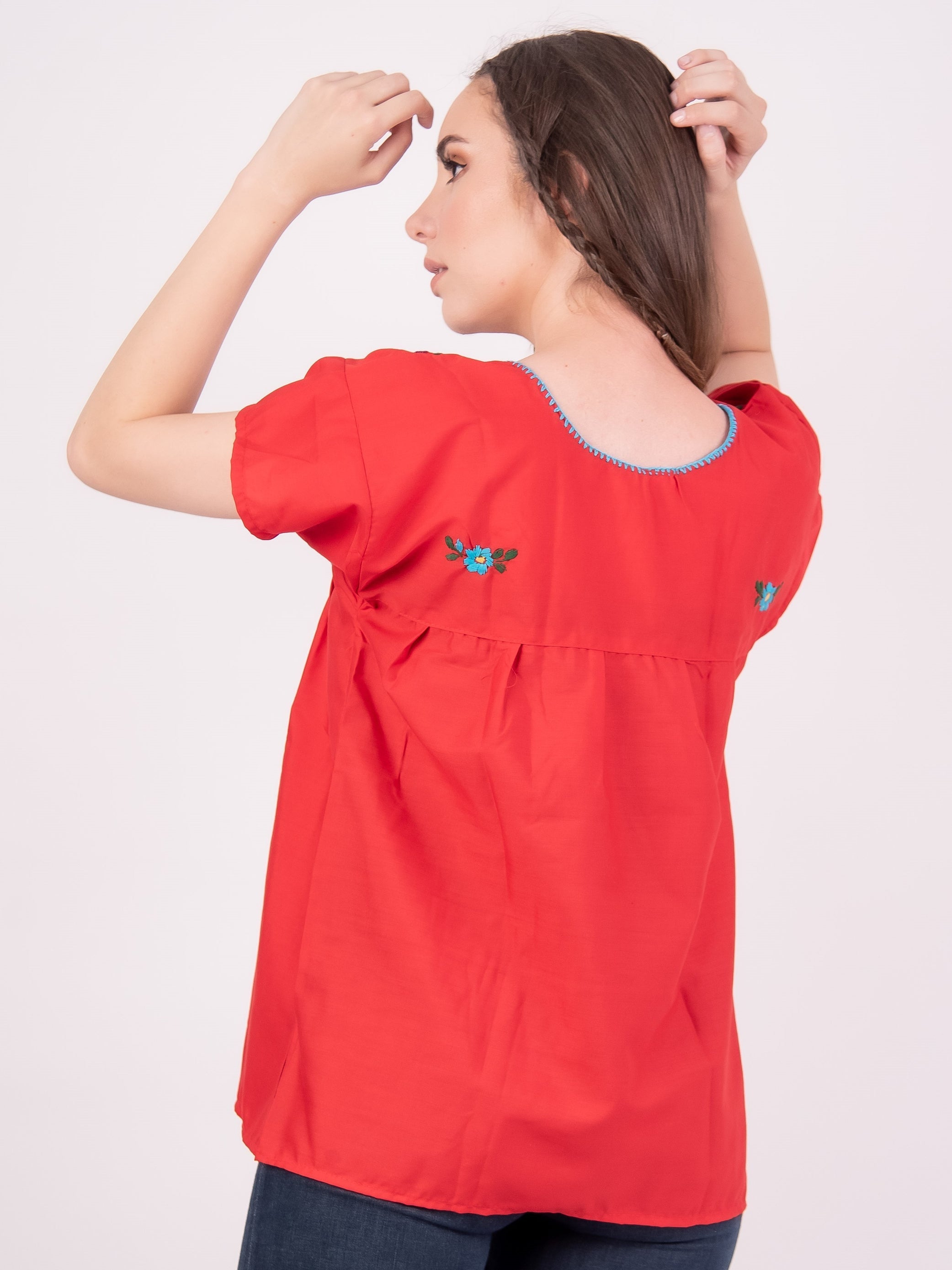 Tehuacan Blouse Blue