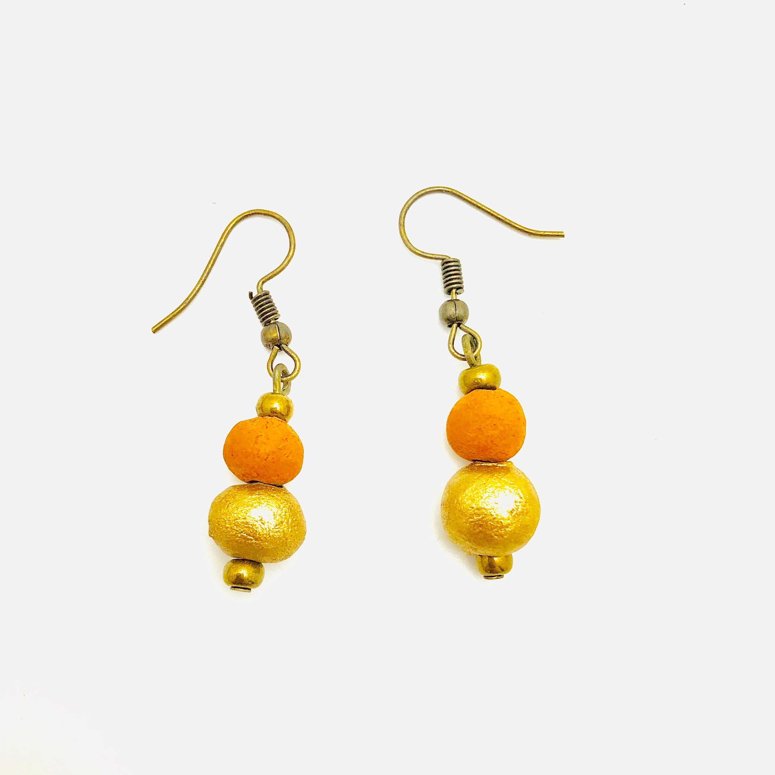 Antiqued Aromatherapy Earrings