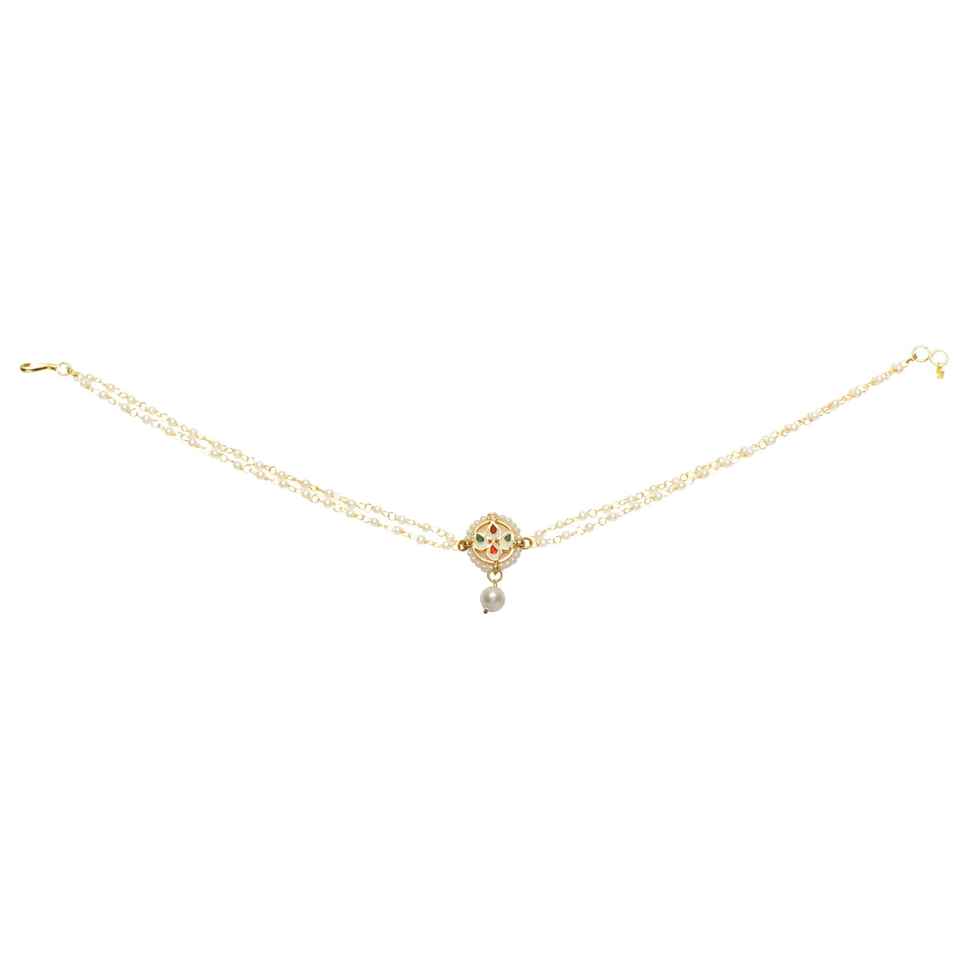 Inspired Designer Moon Shaped Kundan Choker Necklace