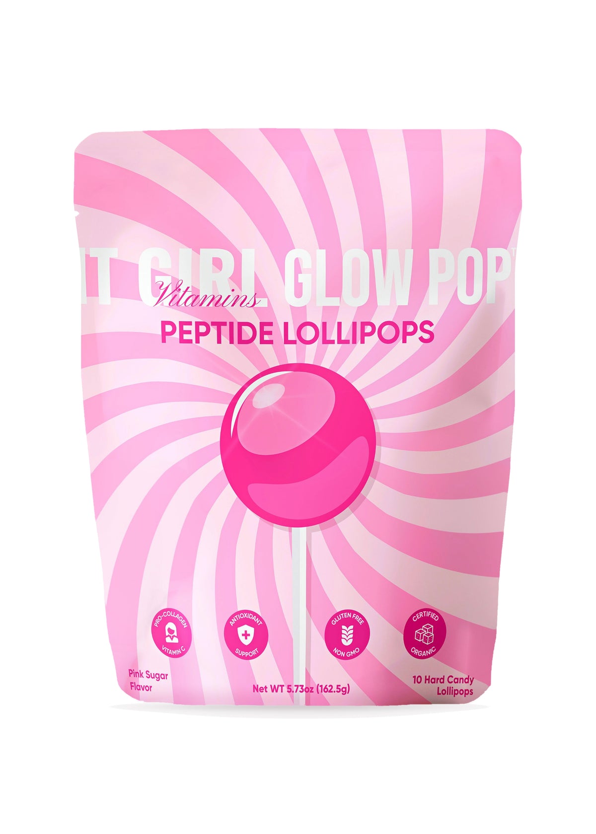 It Girl Beauty Lollipops - Collagen Peptides & Vitamin C Healthy Candy for Skin, Hair, Nails