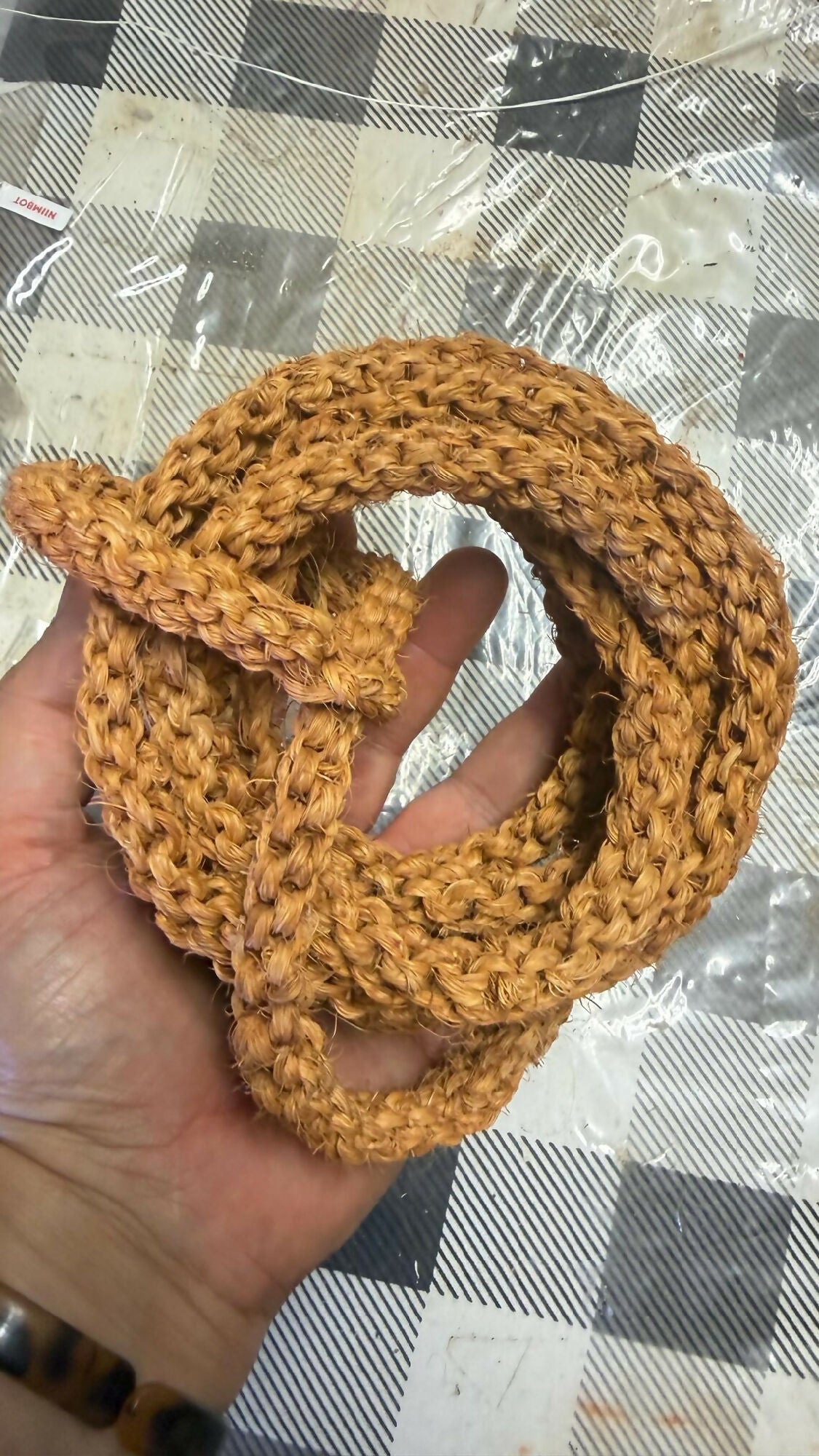 Handwoven Kafa Pekepeka - Traditional Tongan Coconut Husk Waist Rope - Taovala Belt