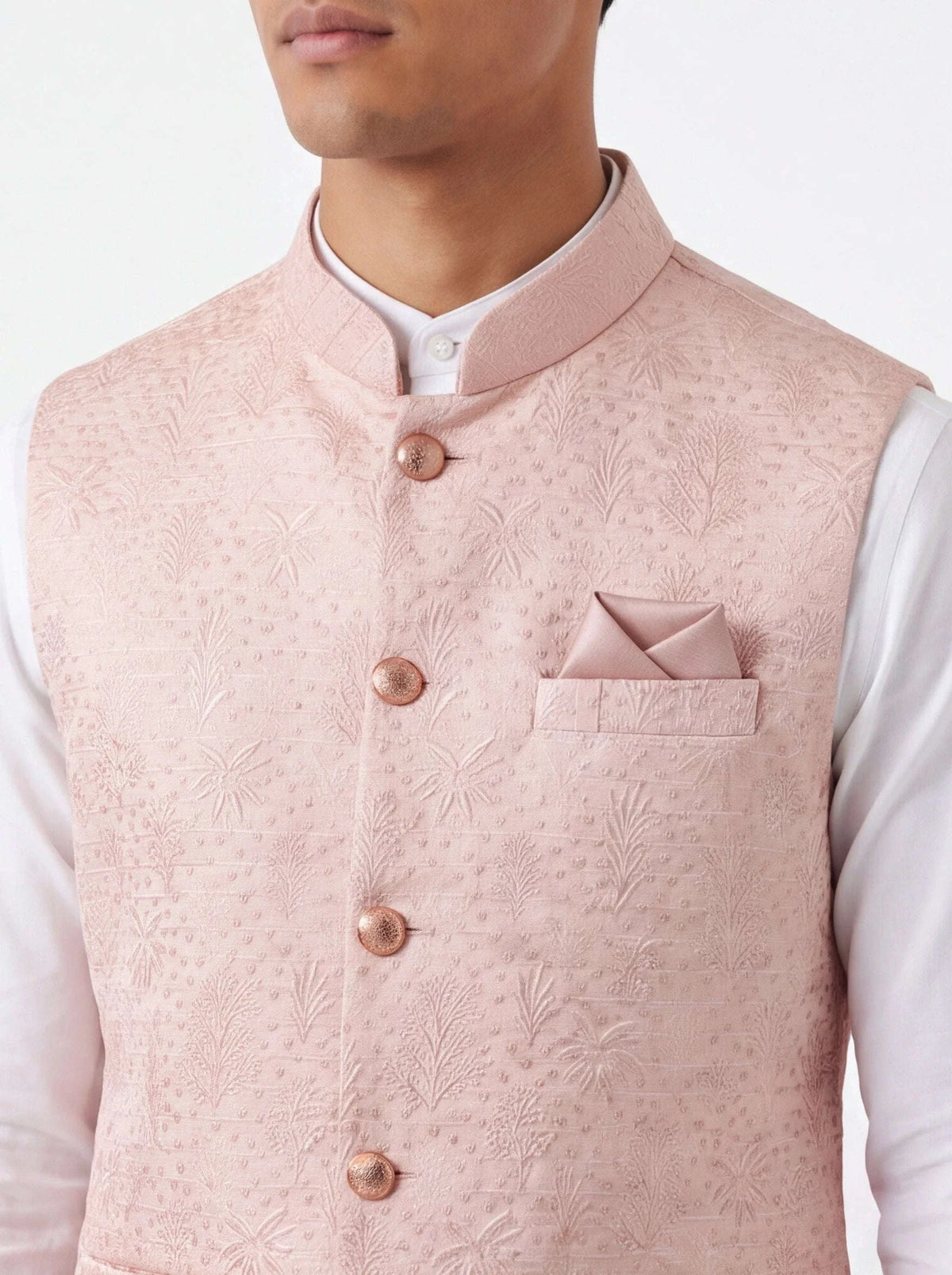 Pink half jacket for men